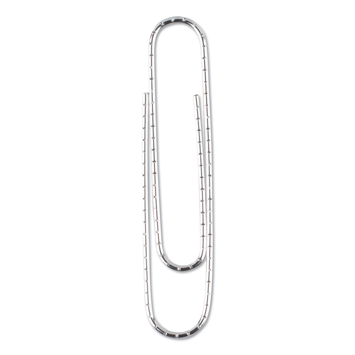 Universal® Paper Clips, Jumbo, Nonskid, Silver, 100 Clips/Box, 10 Boxes/Pack