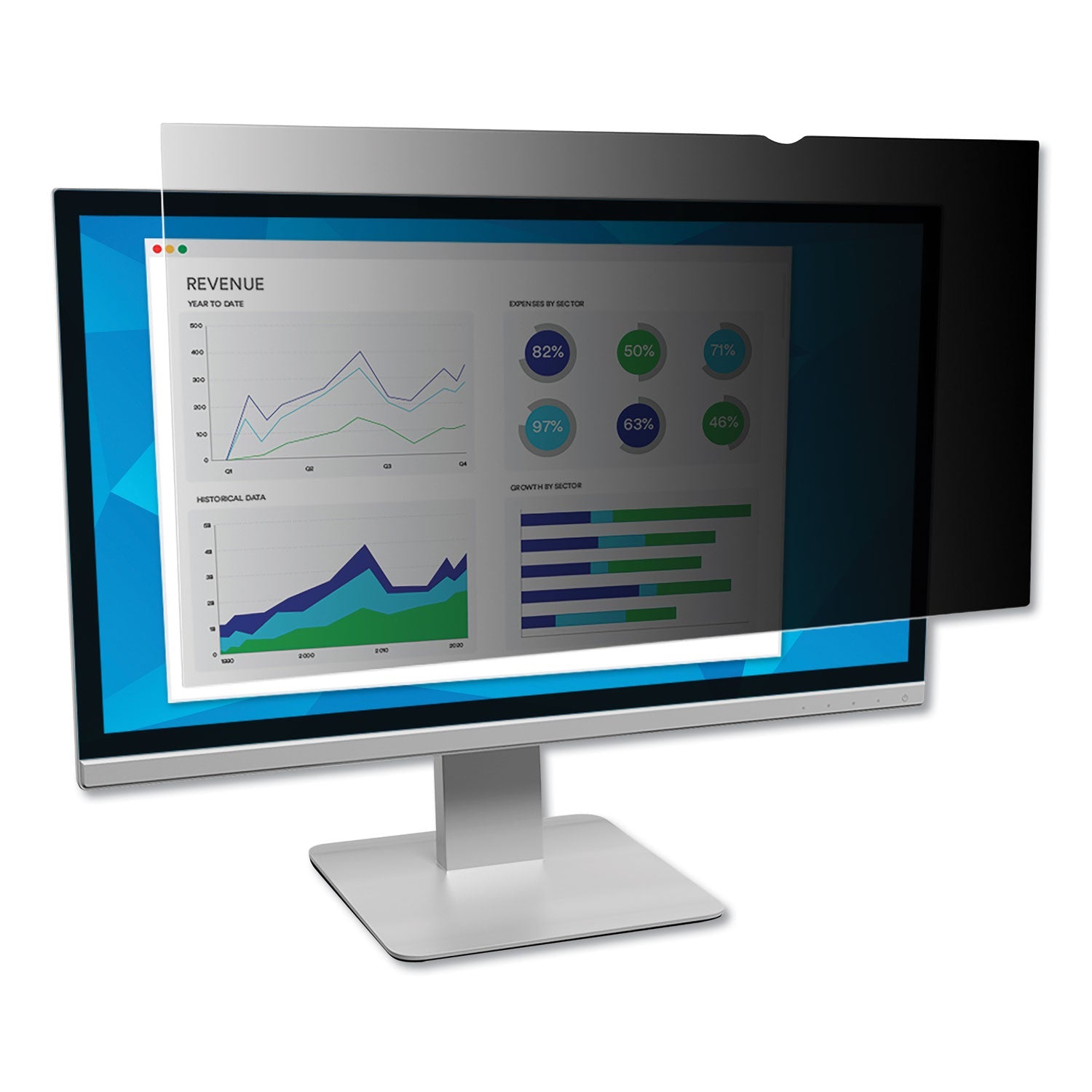 24" Widescreen Privacy Filter | Blackout