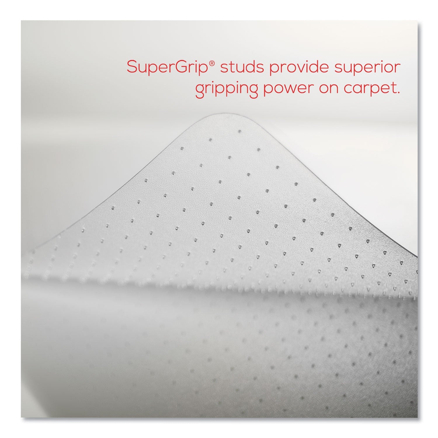 deflecto® Economat Occasional Use Chair Mat, Low Pile Carpet, Roll, 36 X 48, Lipped, Clear