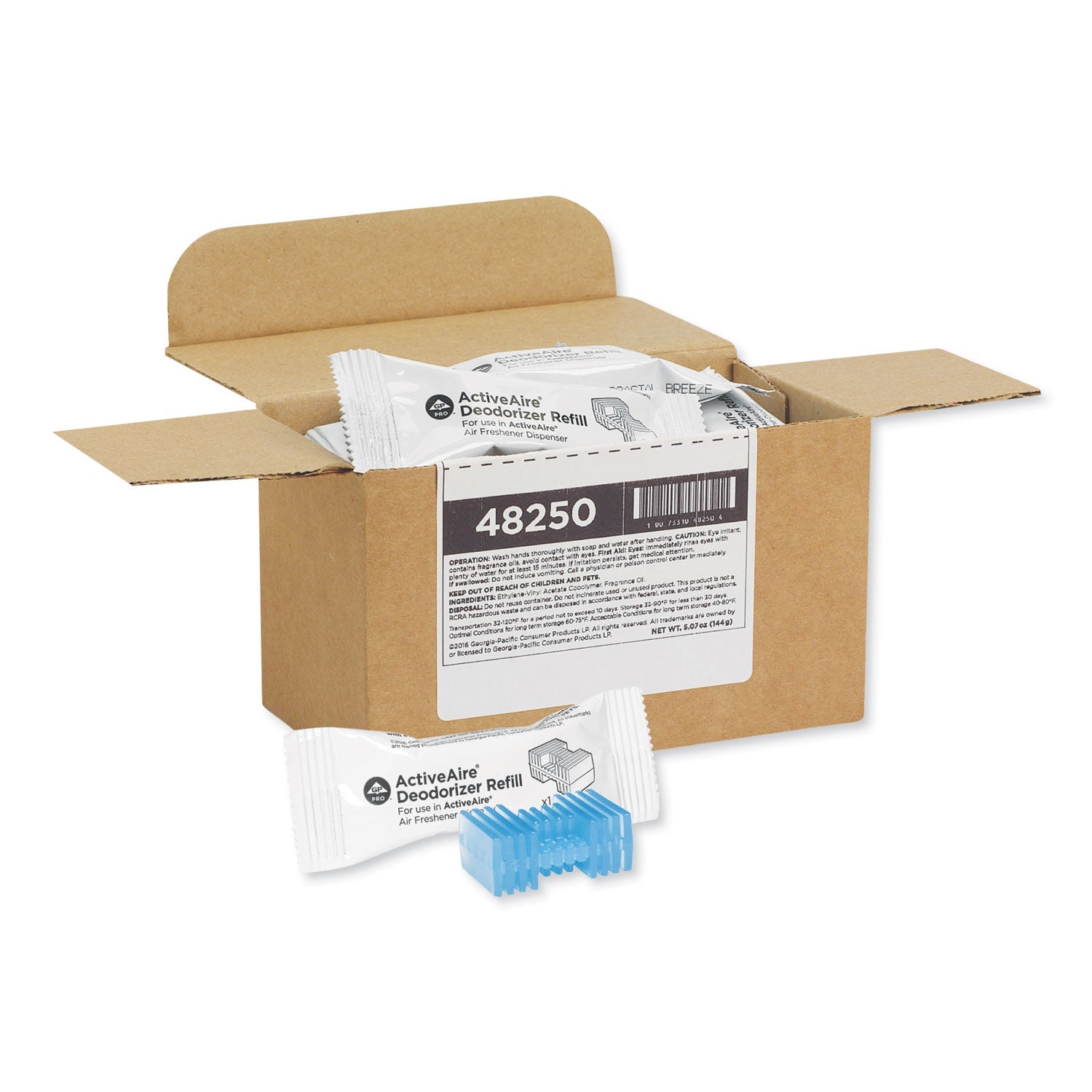 Georgia Pacific® Professional Activeaire Automated Freshener Dispenser Refill, Coastal Breeze, Cartridge, 12/carton