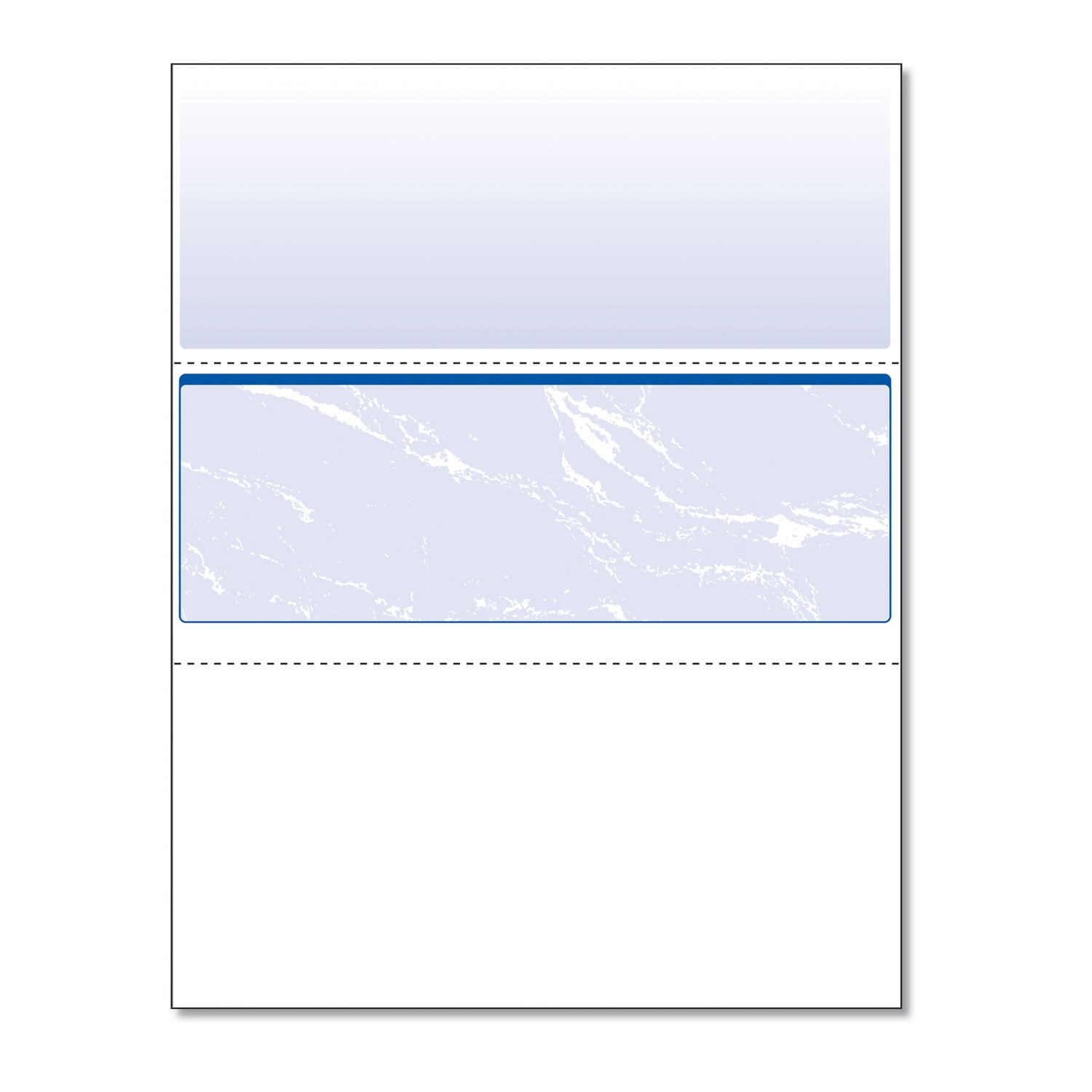 DocuGard™ Standard Security Check, 11 Features, 8.5 X 11, Blue Marble Middle, 500/ream