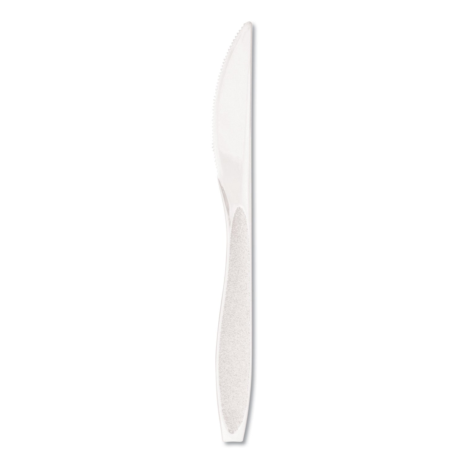 SOLO® Impress Heavyweight Full-Length Polystyrene Cutlery, Knife, Plastic, White, 1,000/Carton
