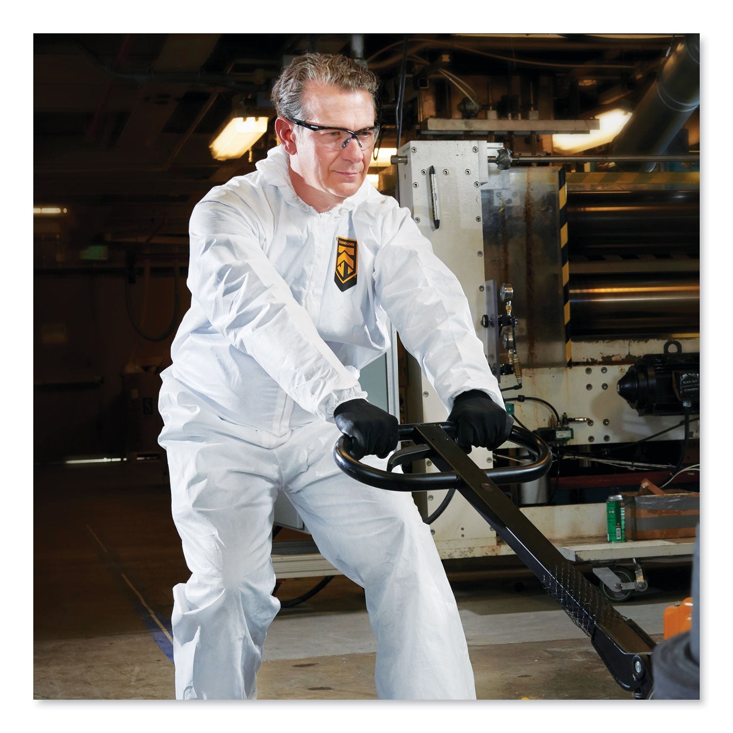 KleenGuard™ A40 Elastic-Cuff, Ankle, Hood and Boot Coveralls, X-Large, White, 25/Carton - Bloom Skins