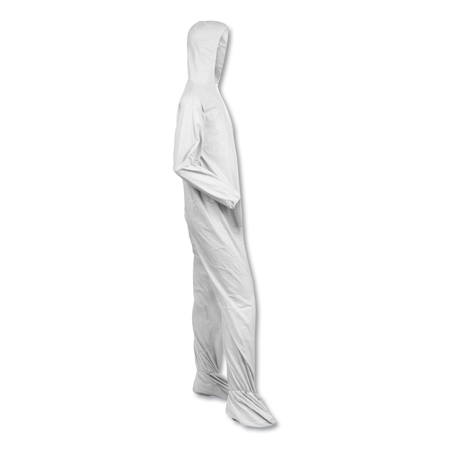 KleenGuard™ A40 Elastic-Cuff, Ankle, Hood and Boot Coveralls, X-Large, White, 25/Carton - Bloom Skins