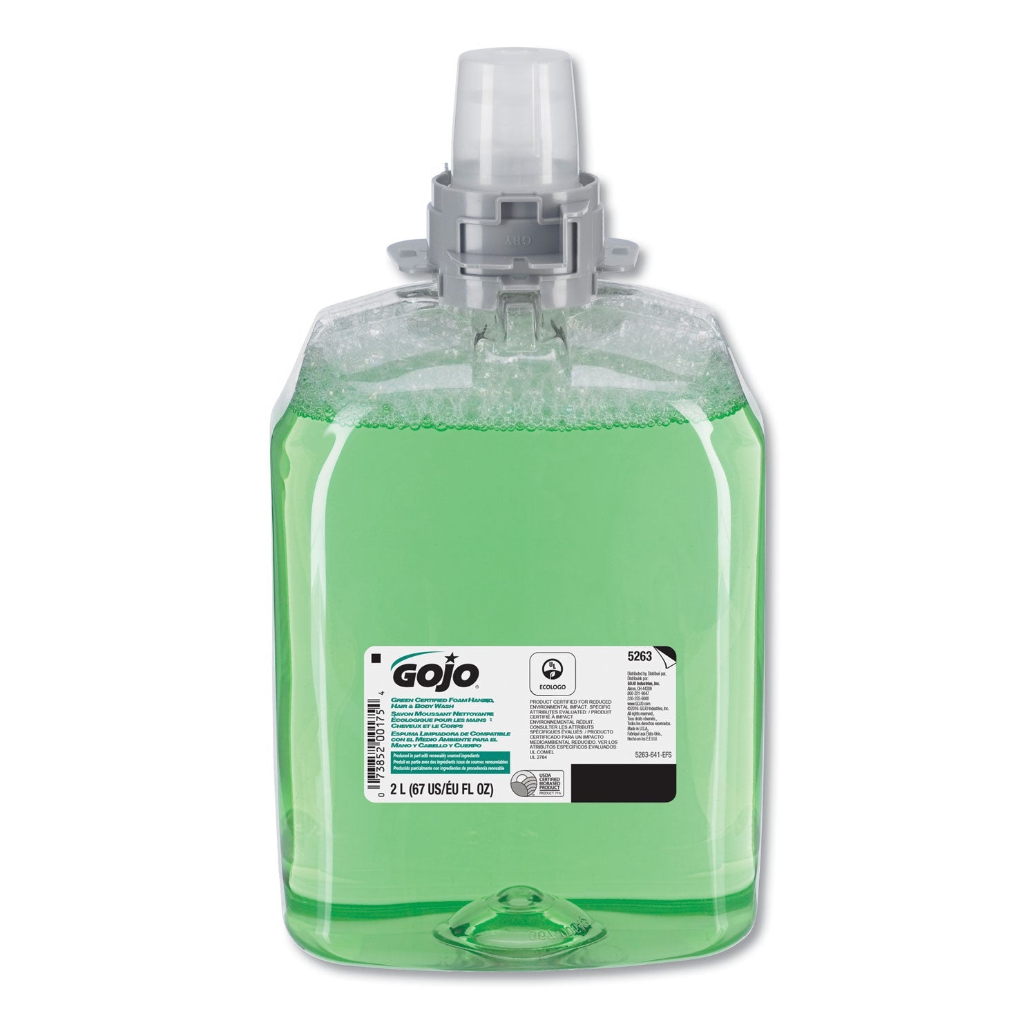 Green Certified Foam Hair and Body Wash | 2,000mL