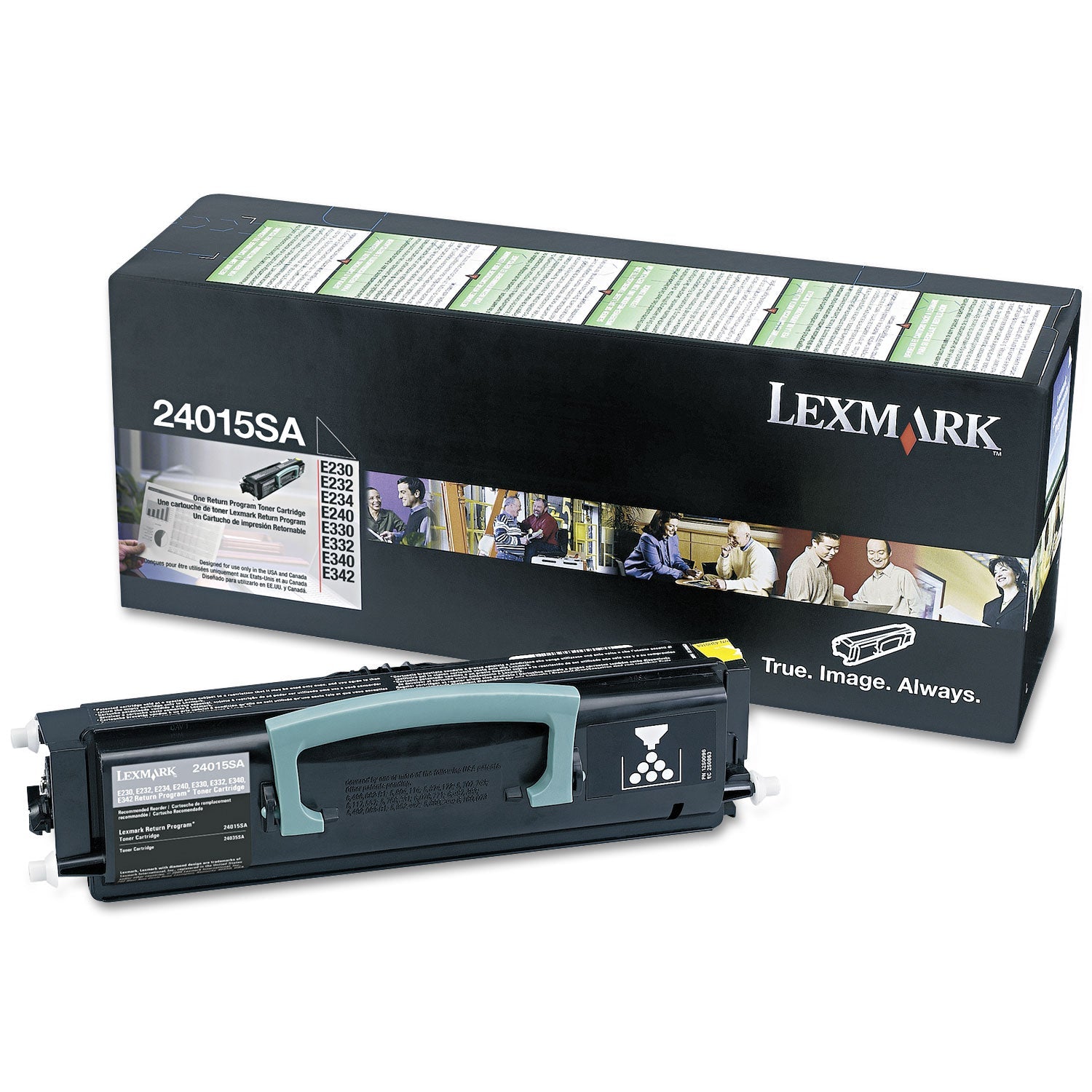 Lexmark™ 24015sa Return Program Toner, 2,500 Page-Yield, Black