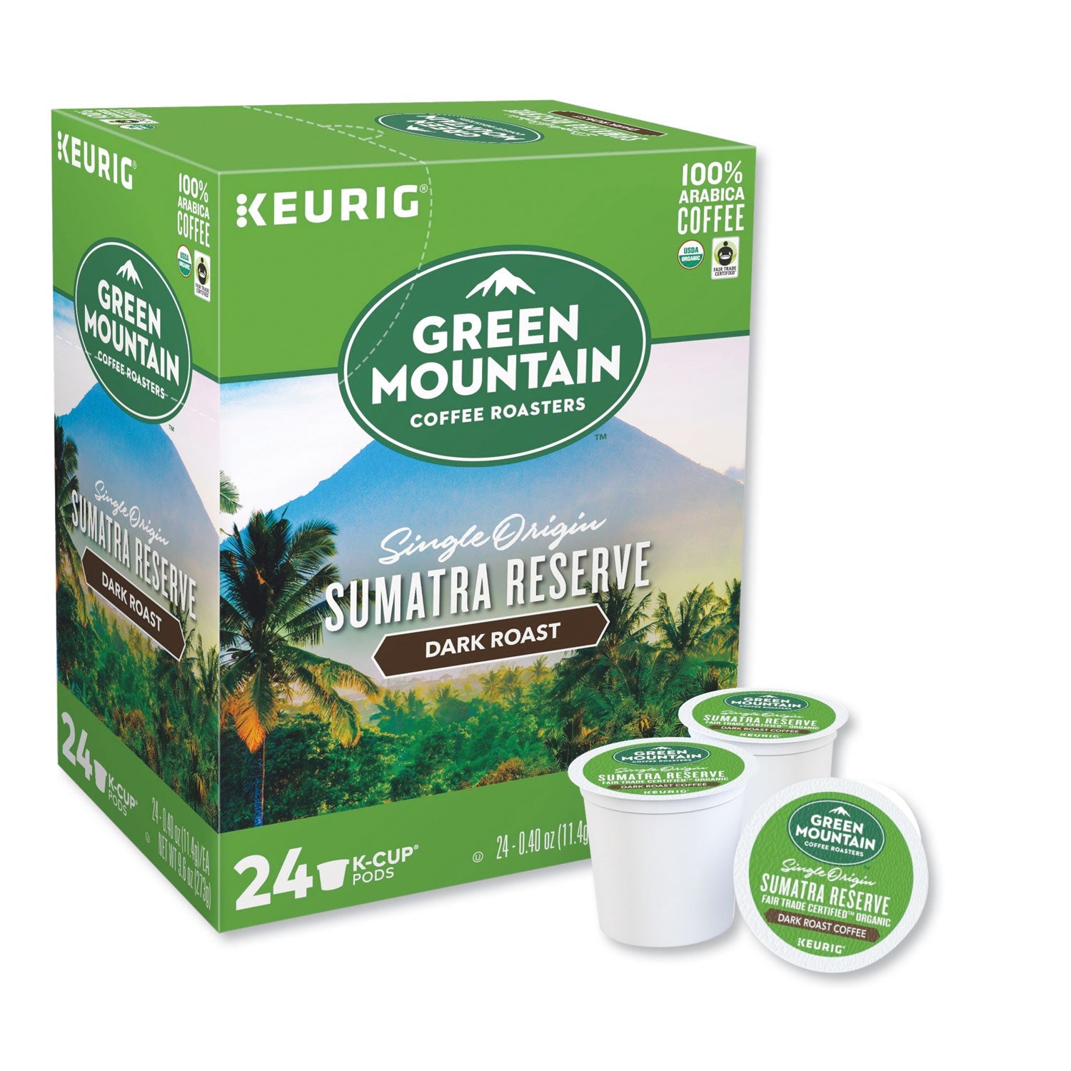 Green Mountain Coffee® Fair Trade Organic Sumatran Extra Bold Coffee K-Cups, 24/box