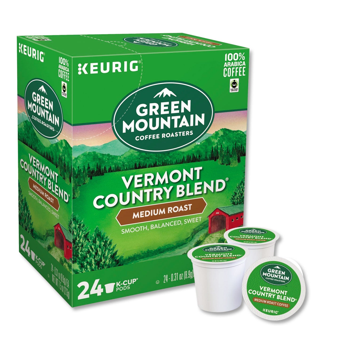Green Mountain Coffee® Vermont Country Blend Coffee K-Cups, 24/box