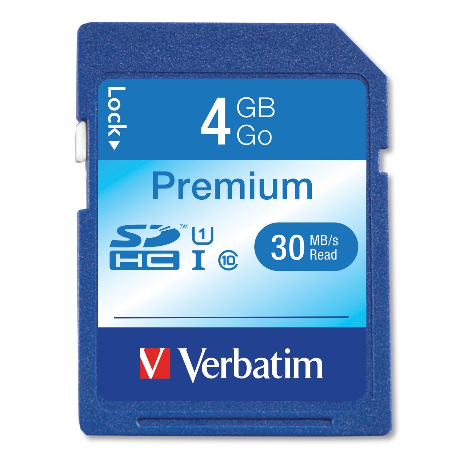 Verbatim® 4gb Premium Sdhc Memory Card, Uhs-I U1 Class 10, Up To 30mb/s Read Speed