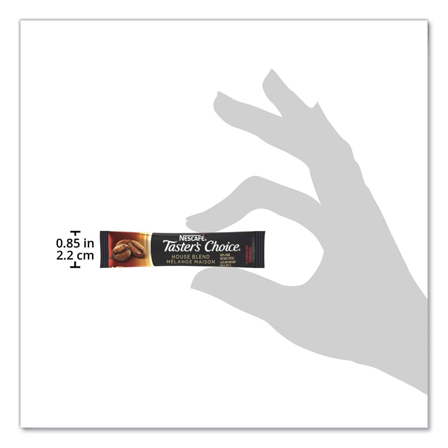 Nescafé® Taster's Choice House Blend Instant Coffee, 0.1oz Stick, 6/box, 12box/carton