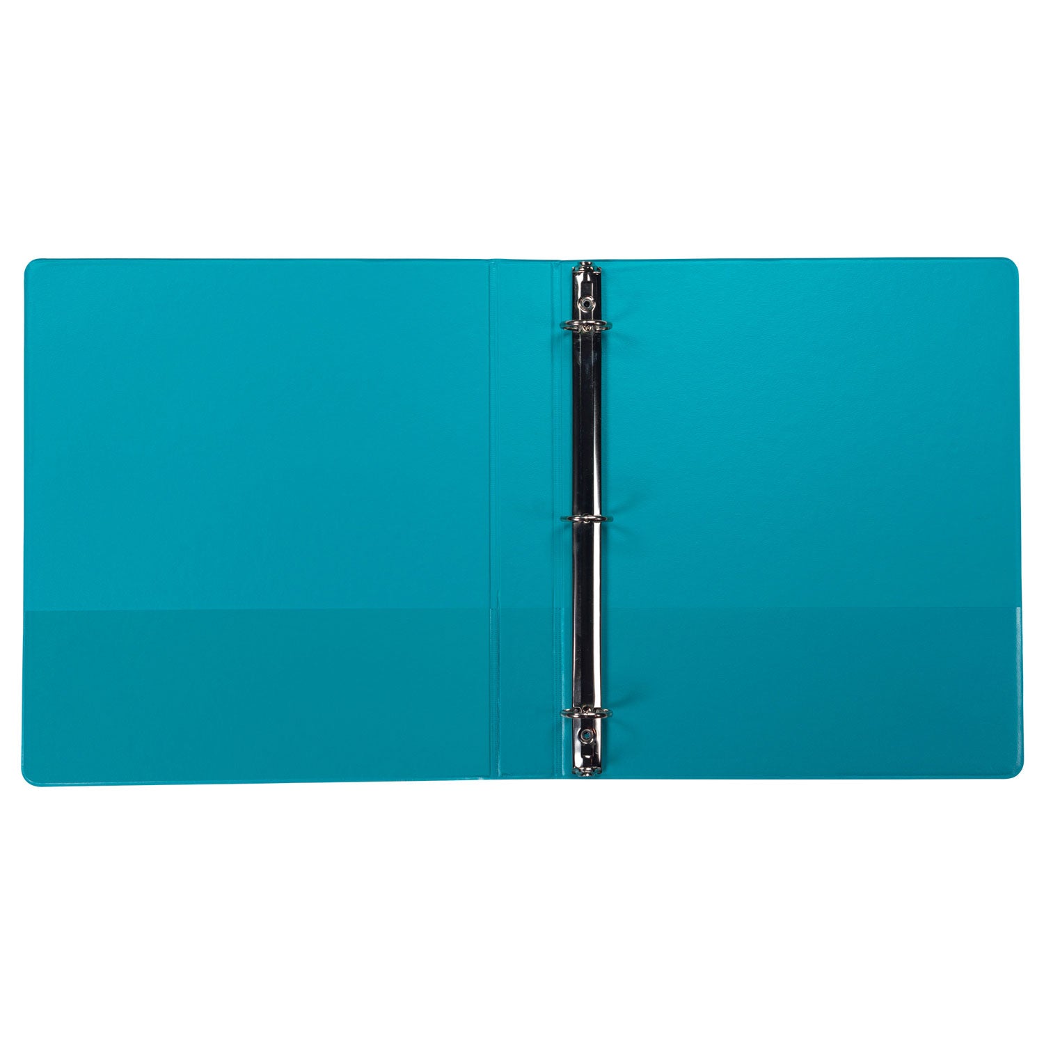 Samsill® Earth's Choice Plant-Based Durable Fashion View Binder, 3 Rings, 1" Capacity, 11 x 8.5, Turquoise, 2/Pack