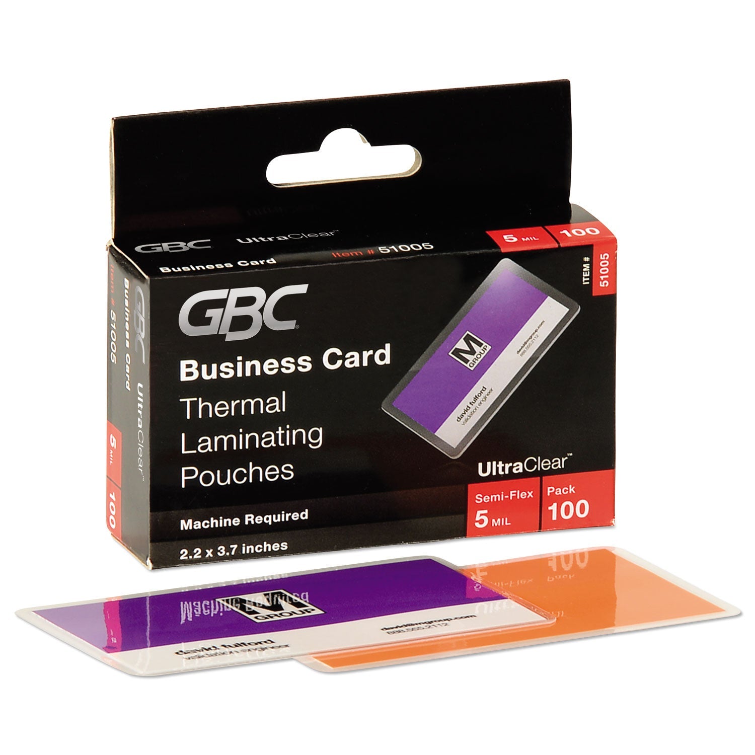 Ultraclear Thermal Laminating Pouches | ID 100-Box