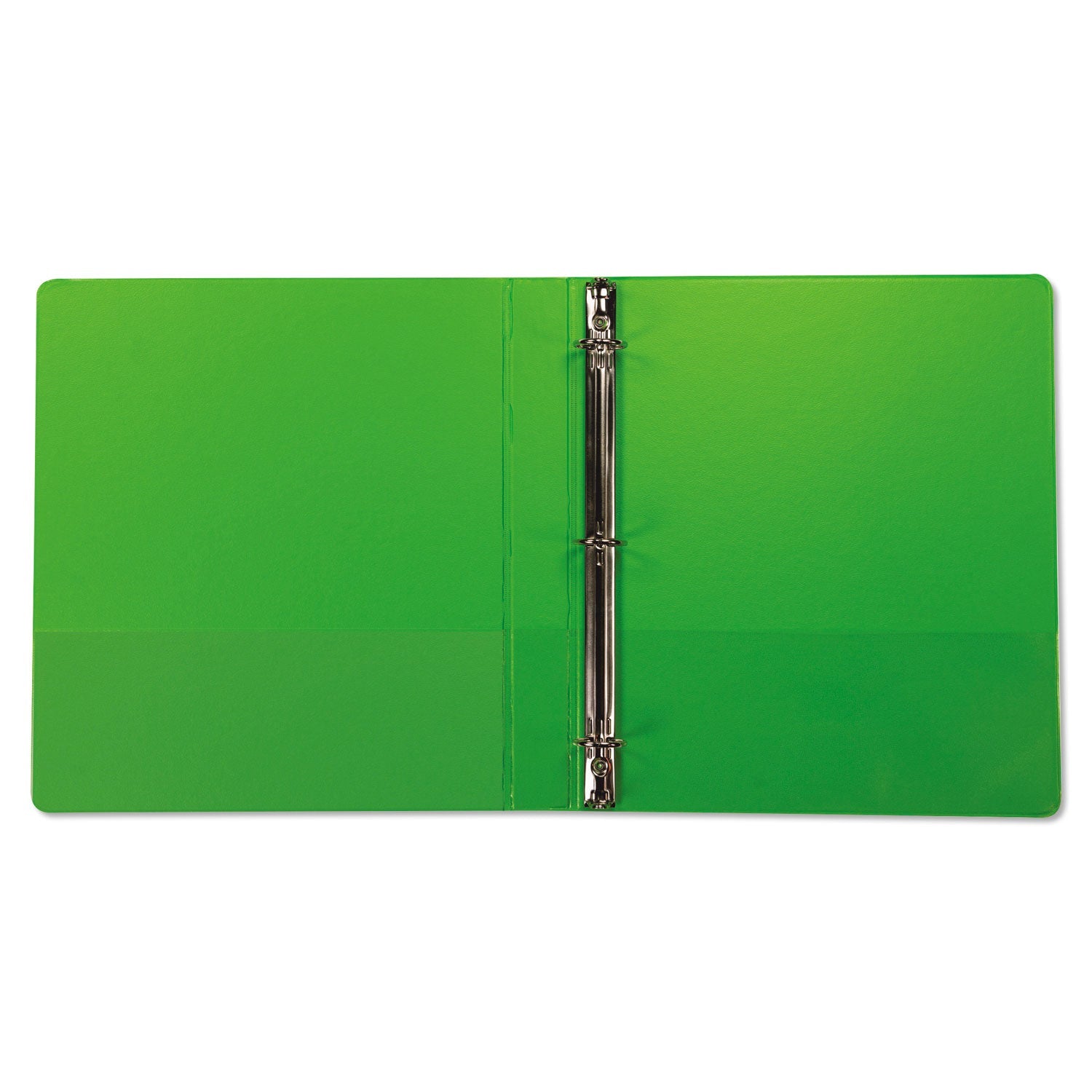 Samsill® Earth's Choice Plant-Based Durable Fashion View Binder, 3 Rings, 1" Capacity, 11 x 8.5, Lime, 2/Pack