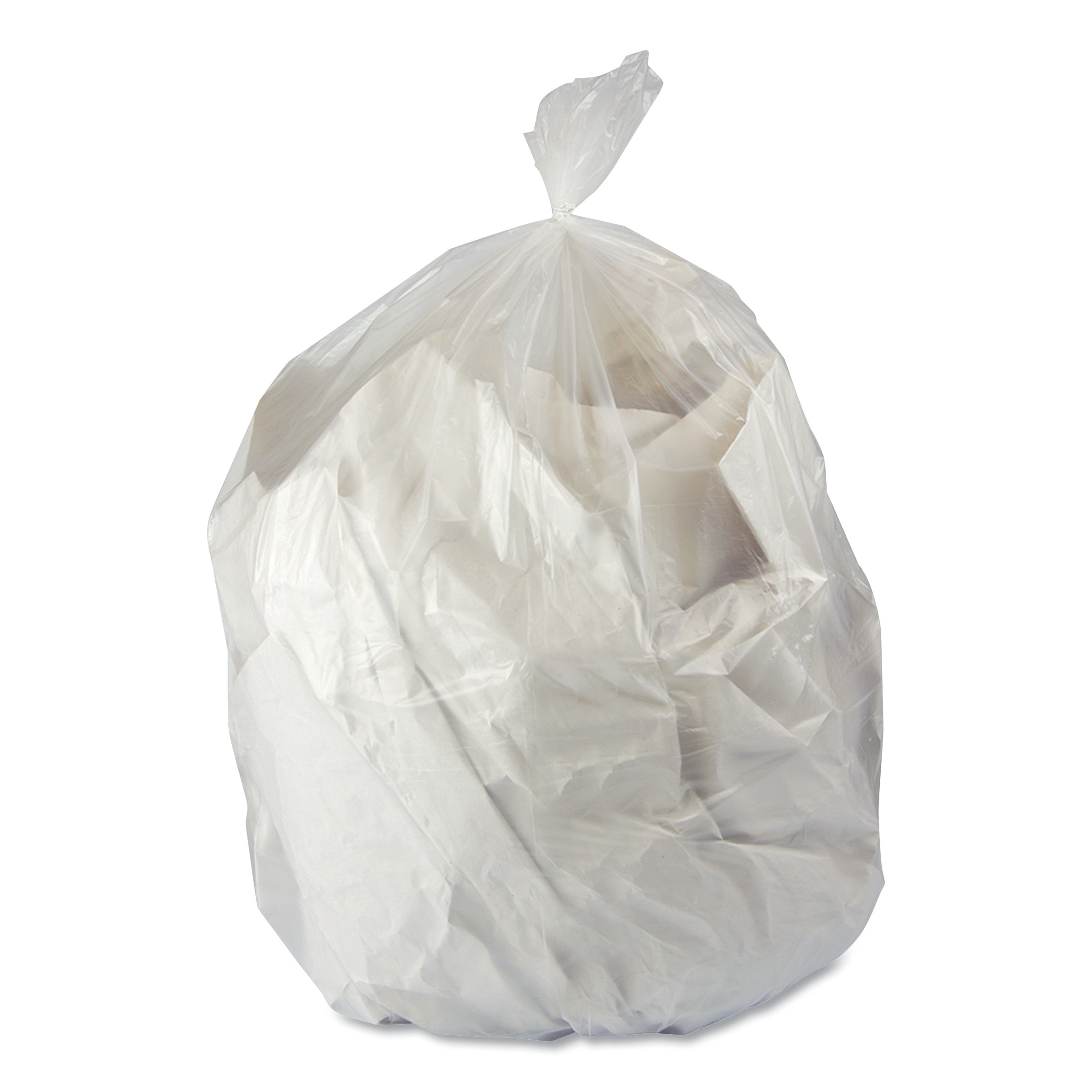 Heritage Linear Low-Density Can Liners, 7 gal, 0.35 mil, 20" x 21", Clear, Flat Pack, 1,000/Carton