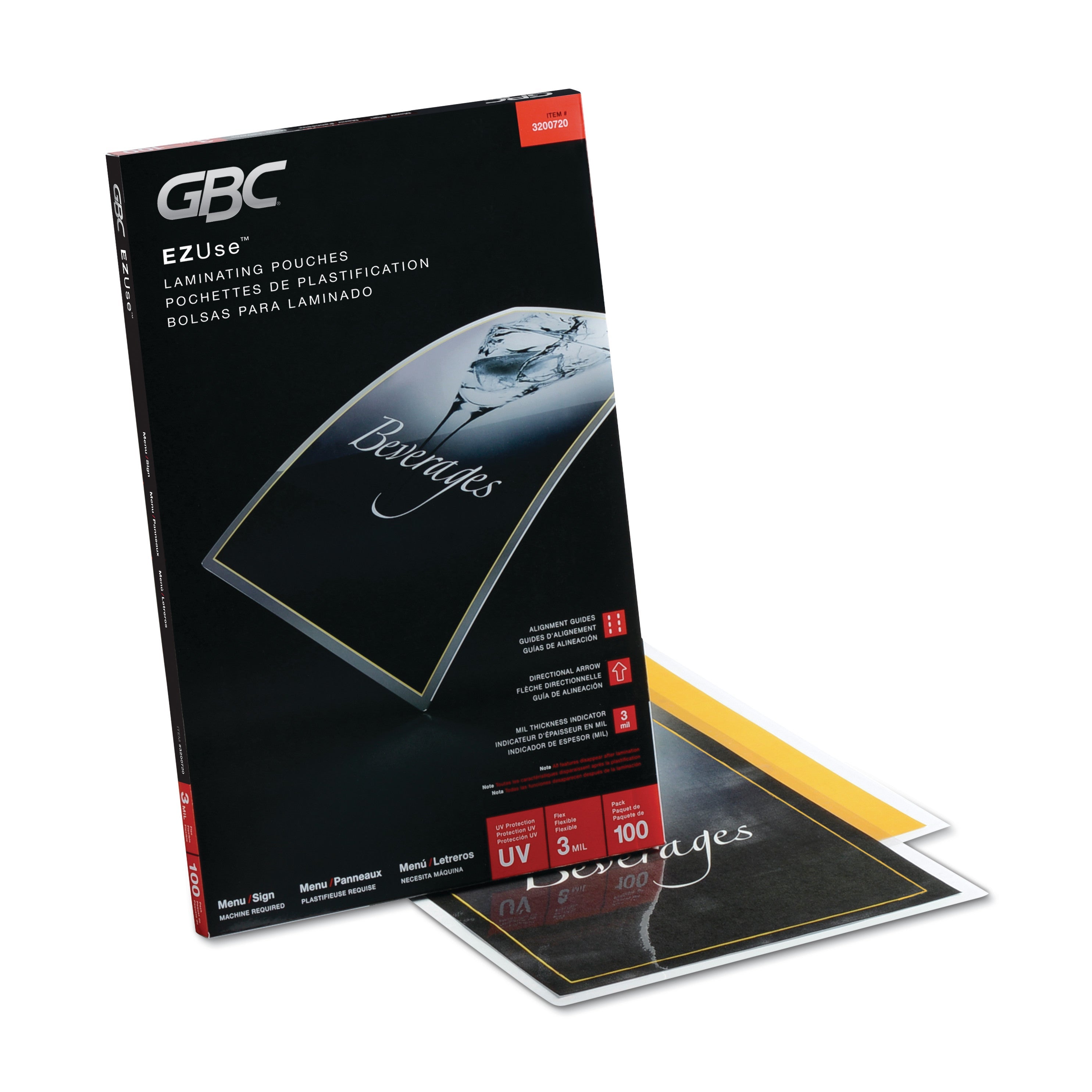 Ezuse Thermal Laminating Pouches | 3 Mil | 100-Box