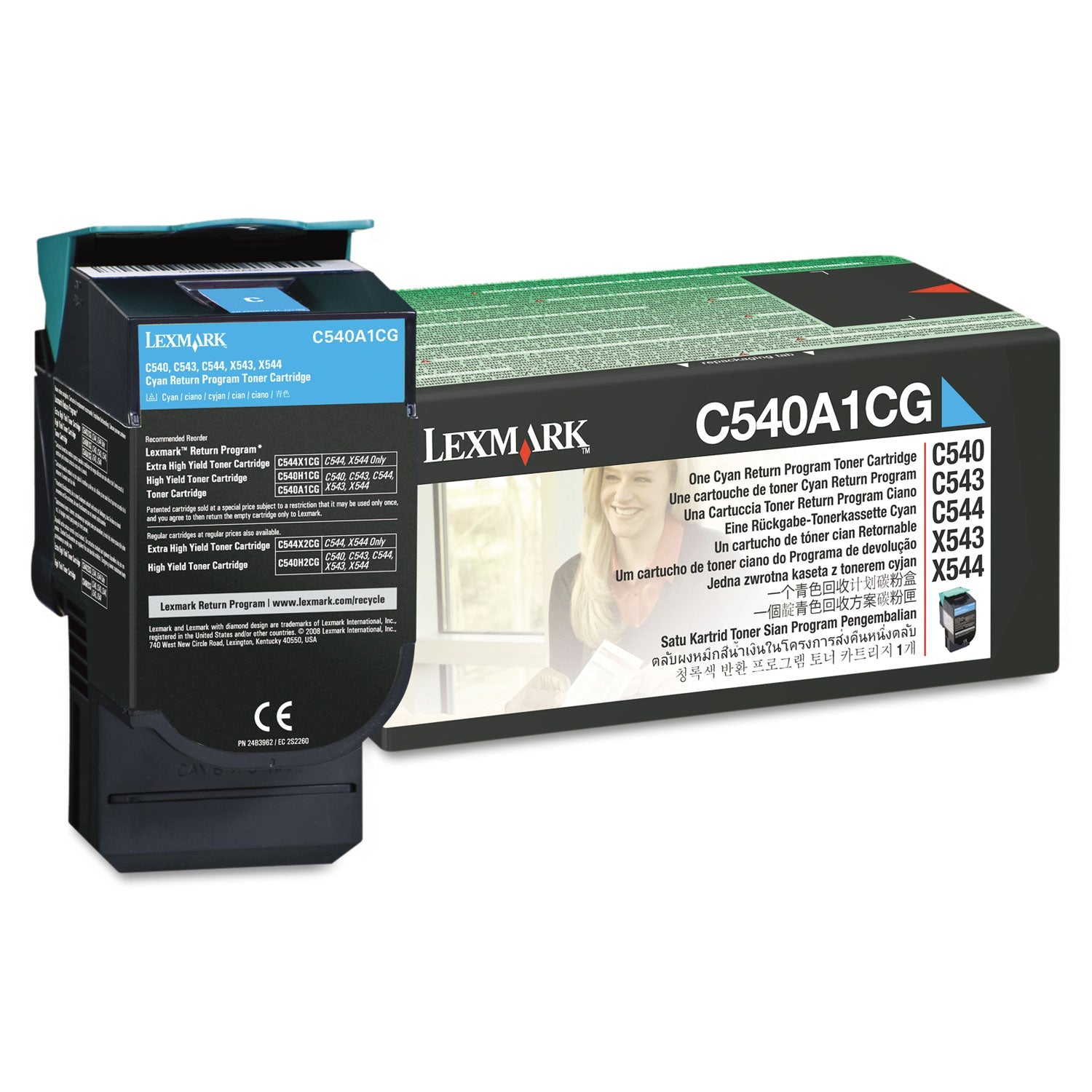 Lexmark C540a1cg Toner | Return Program, Cyan