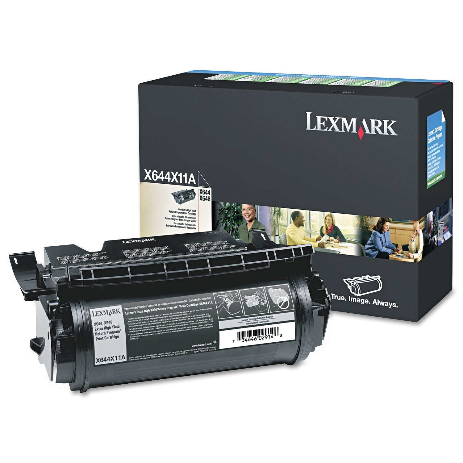 Lexmark X644x11a Toner | Return Program, Black