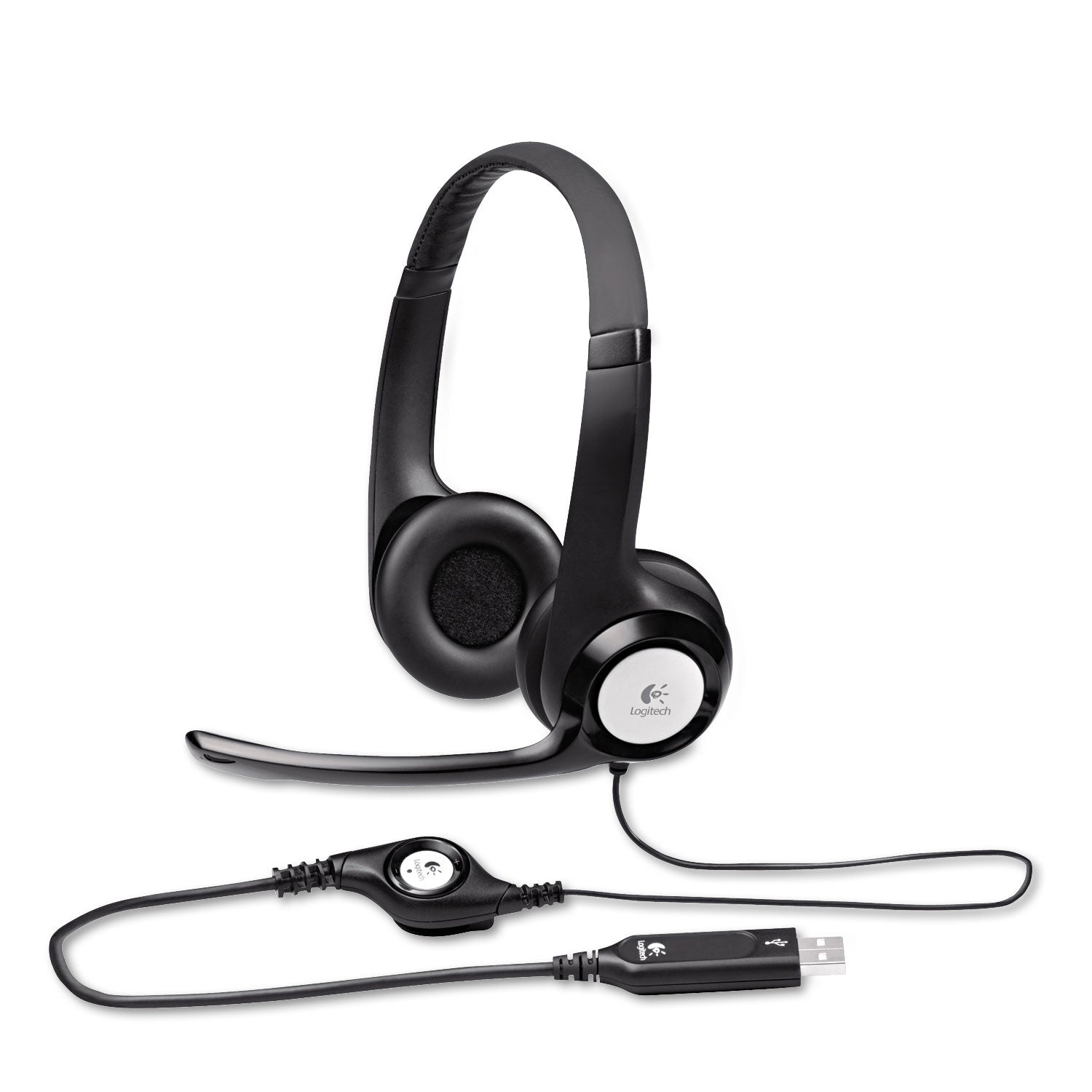 H390 USB Headset | Noise-Canceling Mic, Black