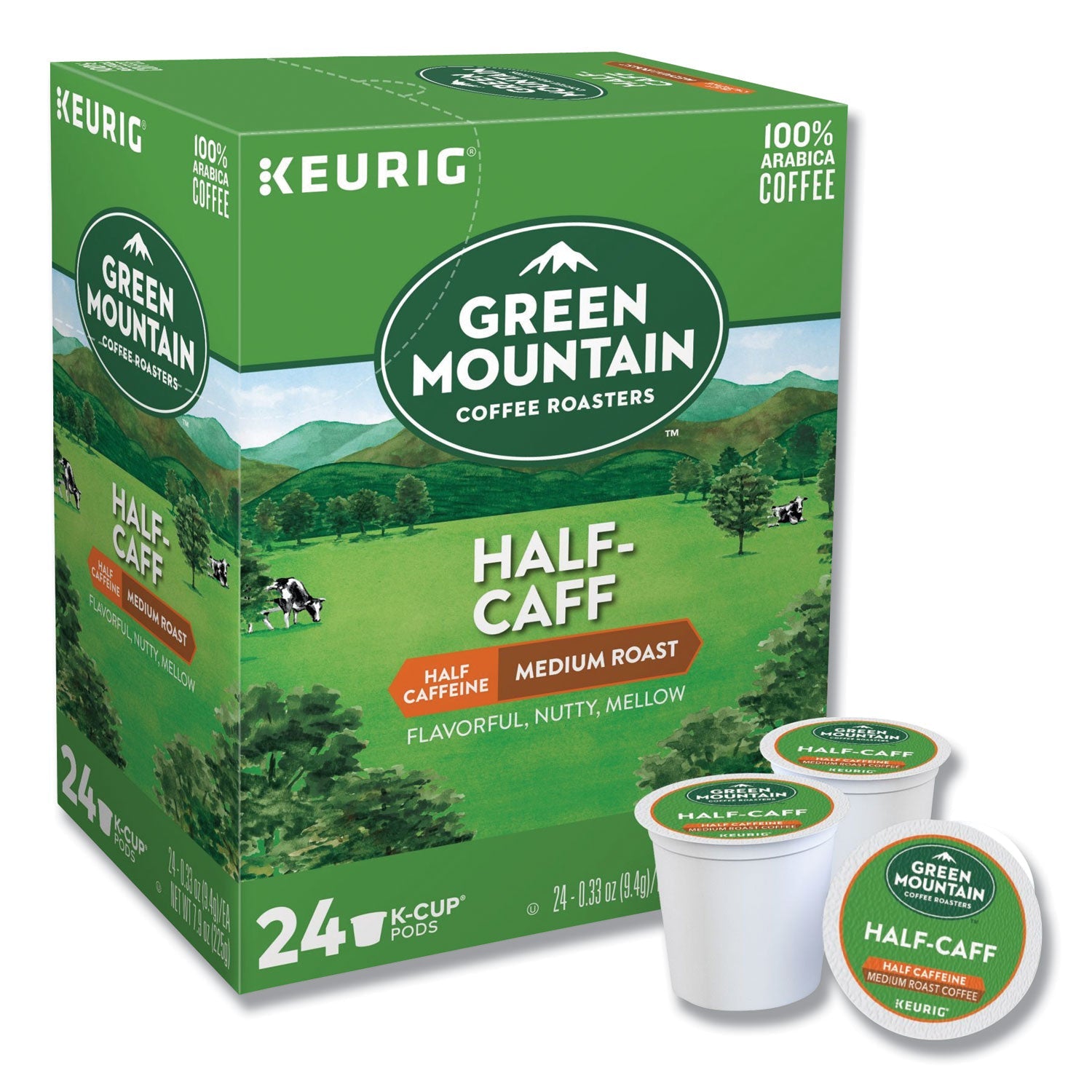 Green Mountain Coffee® Half-Caff Coffee K-Cups, 24/box