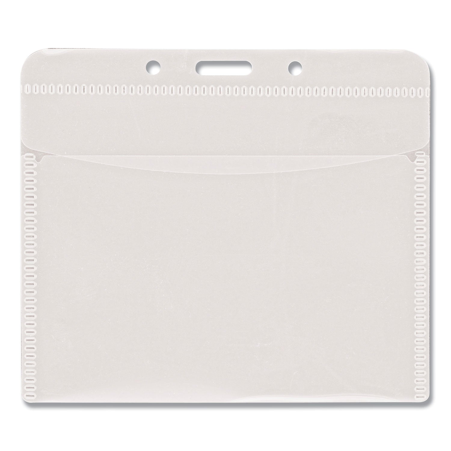 Advantus PVC-Free Badge Holders, Horizontal, Clear 4.5" x 4" Holder, 4.13" x 3.25" Insert, 50/Pack