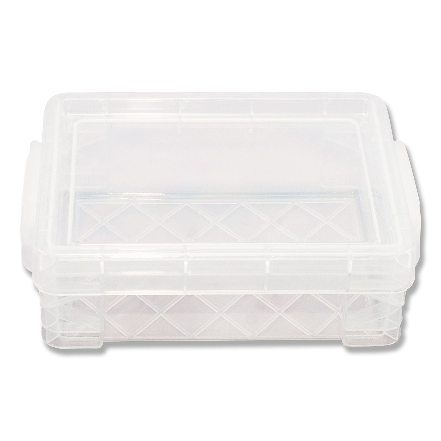 Advantus Super Stacker Crayon Box, 4.75" x 3.5" x 1.6", Clear