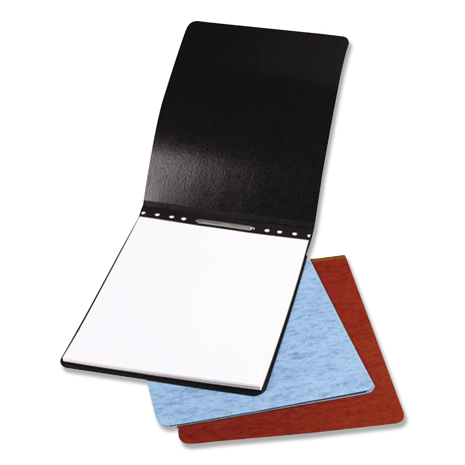 ACCO Pressboard Report Cover, Two-Piece Prong Fastener, 2" Capacity, 8.5 X 11, Black/black