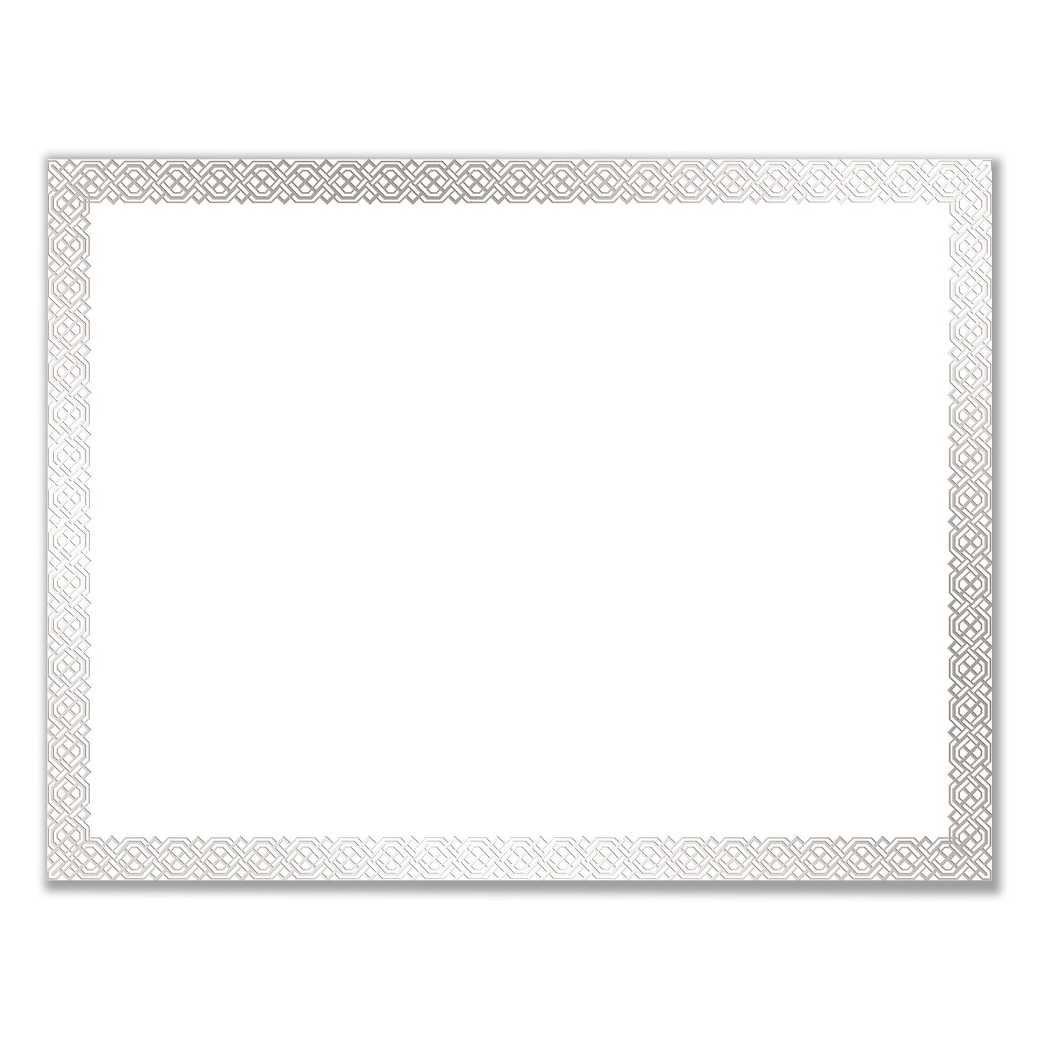 Foil Border Certificates | Silver, 15/Pack