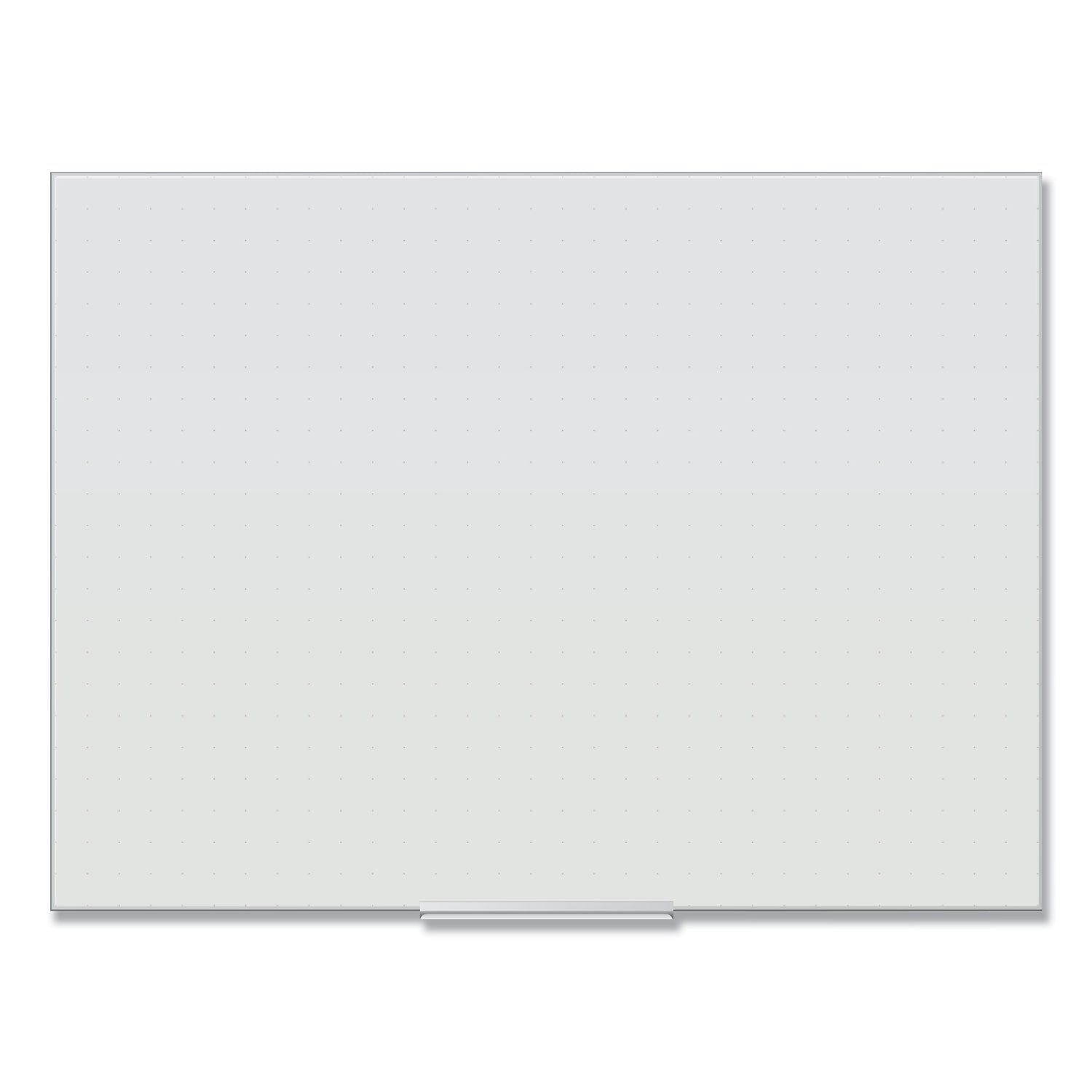 U Brands Floating Glass Ghost Grid Dry Erase Board, 48" x 36" (Actual Size: 47" x 35"), White Surface