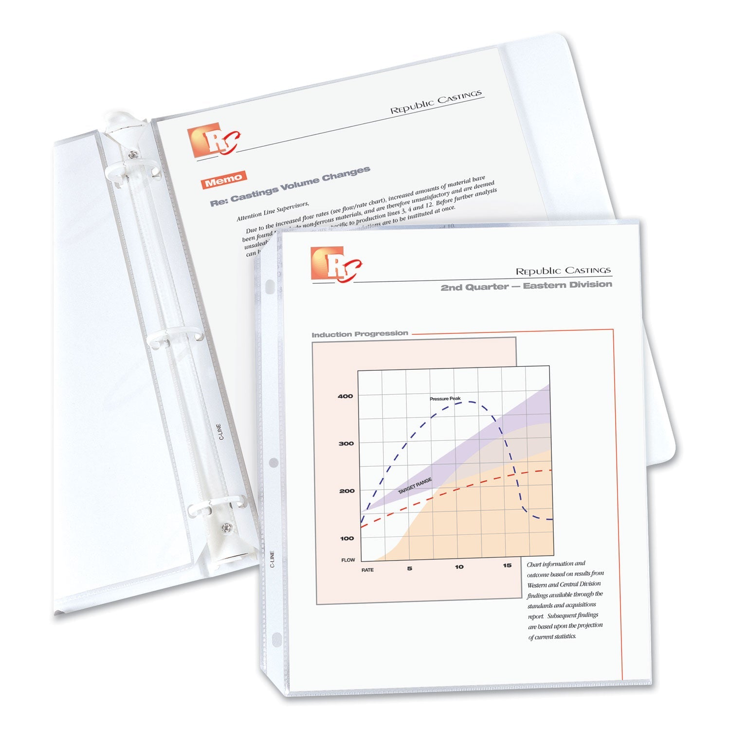 C-Line® Standard Weight Polypropylene Sheet Protectors, Non-Glare, 2", 11 x 8.5, 50/Box
