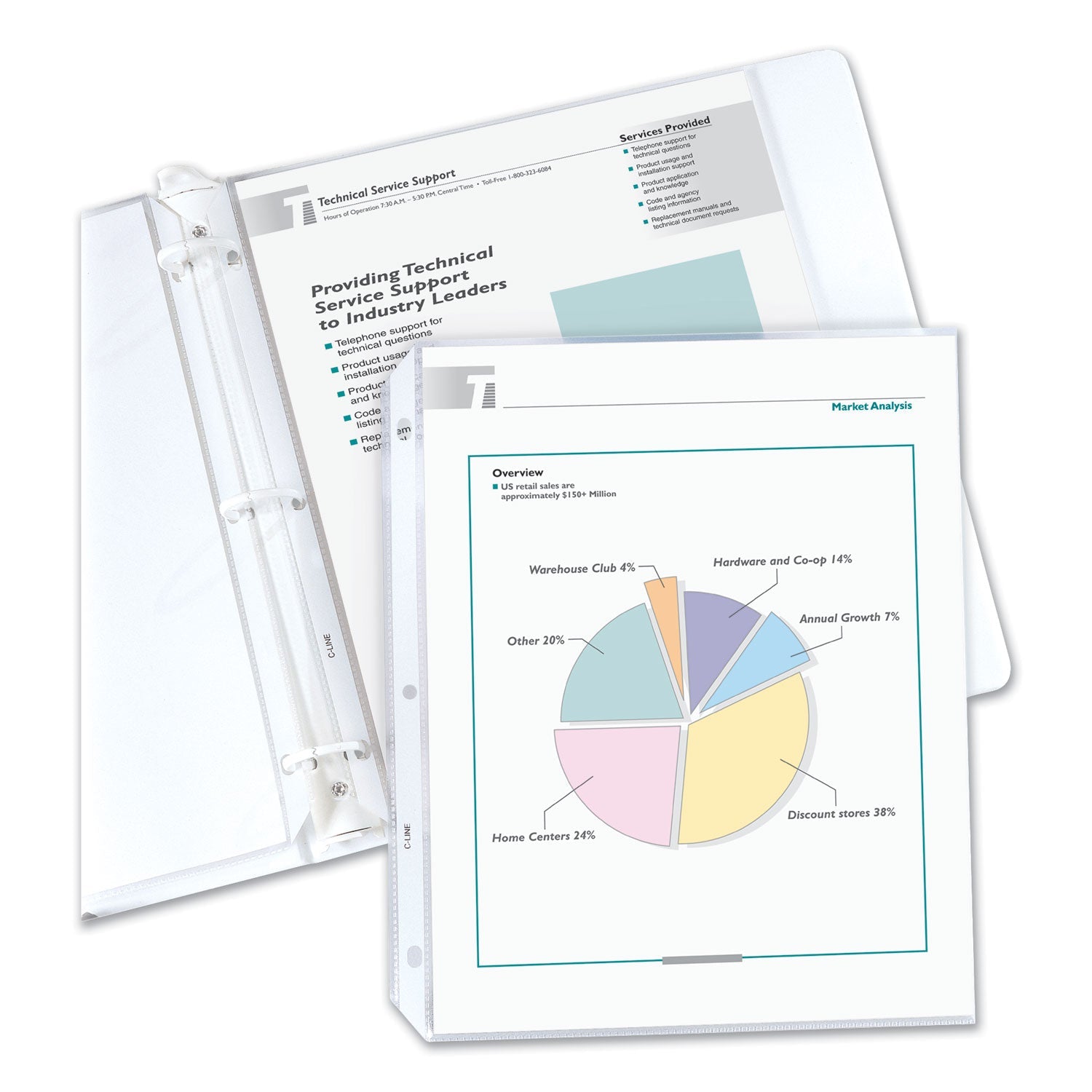 C-Line Economy Weight Poly Sheet Protectors