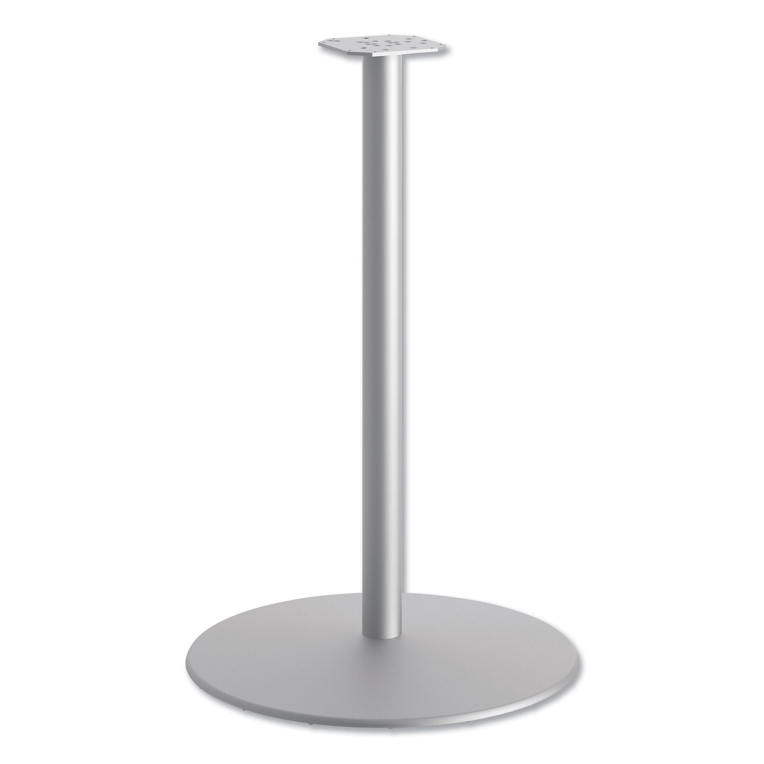 Round Disc Base for 42" Table Tops | Silver