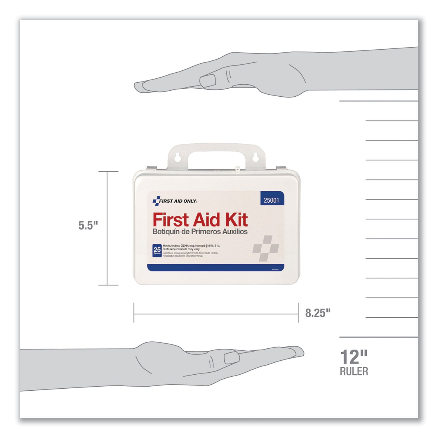 PhysiciansCare® by First Aid Only® First Aid Kit For Use By Up To 25 People, 113 Pieces, Plastic Case