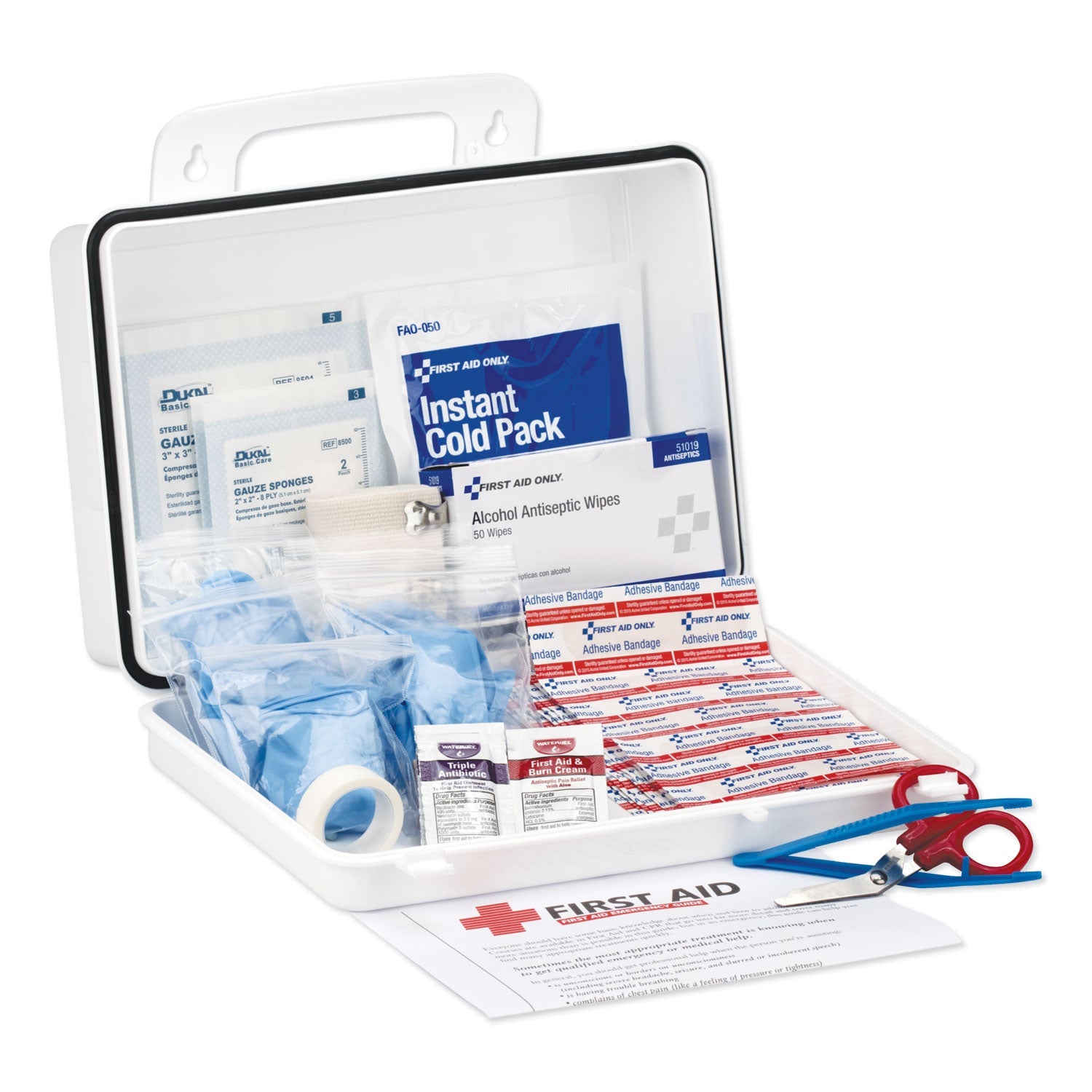 PhysiciansCare® by First Aid Only® Office First Aid Kit, For Up To 25 People, 131 Pieces, Plastic Case - Bloom Skins