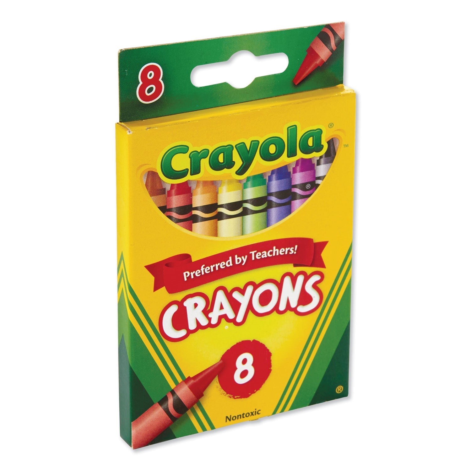 Crayola® Classic Color Crayons, Peggable Retail Pack, Peggable Retail Pack, 8 Colors/pack