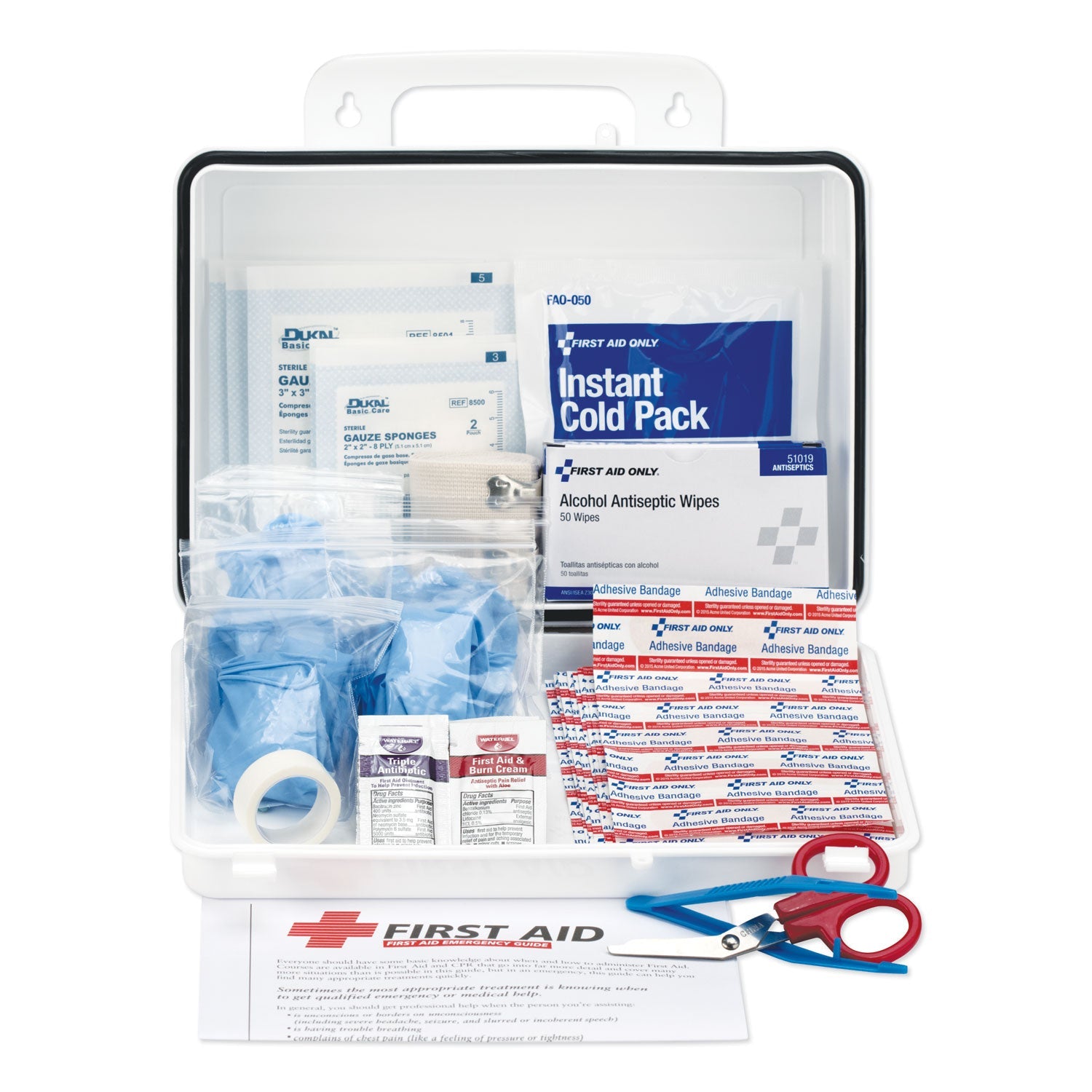 PhysiciansCare® by First Aid Only® Office First Aid Kit, For Up To 25 People, 131 Pieces, Plastic Case - Bloom Skins