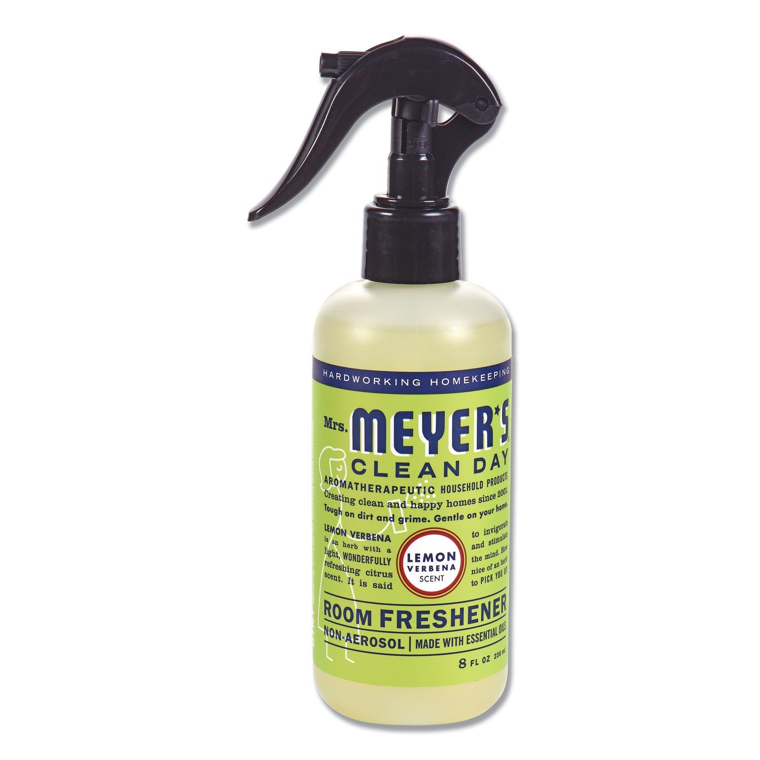 Mrs. Meyer's® Clean Day Room Freshener, Lemon Verbena, 8 Oz, Non-Aerosol Spray, 6/carton