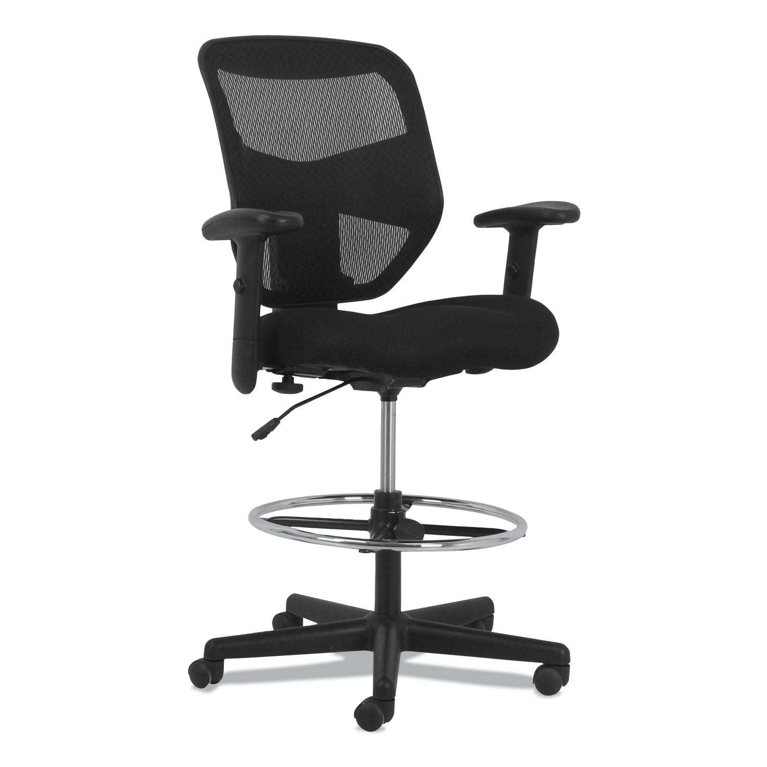 Prominent High-Back Task Stool | Black
