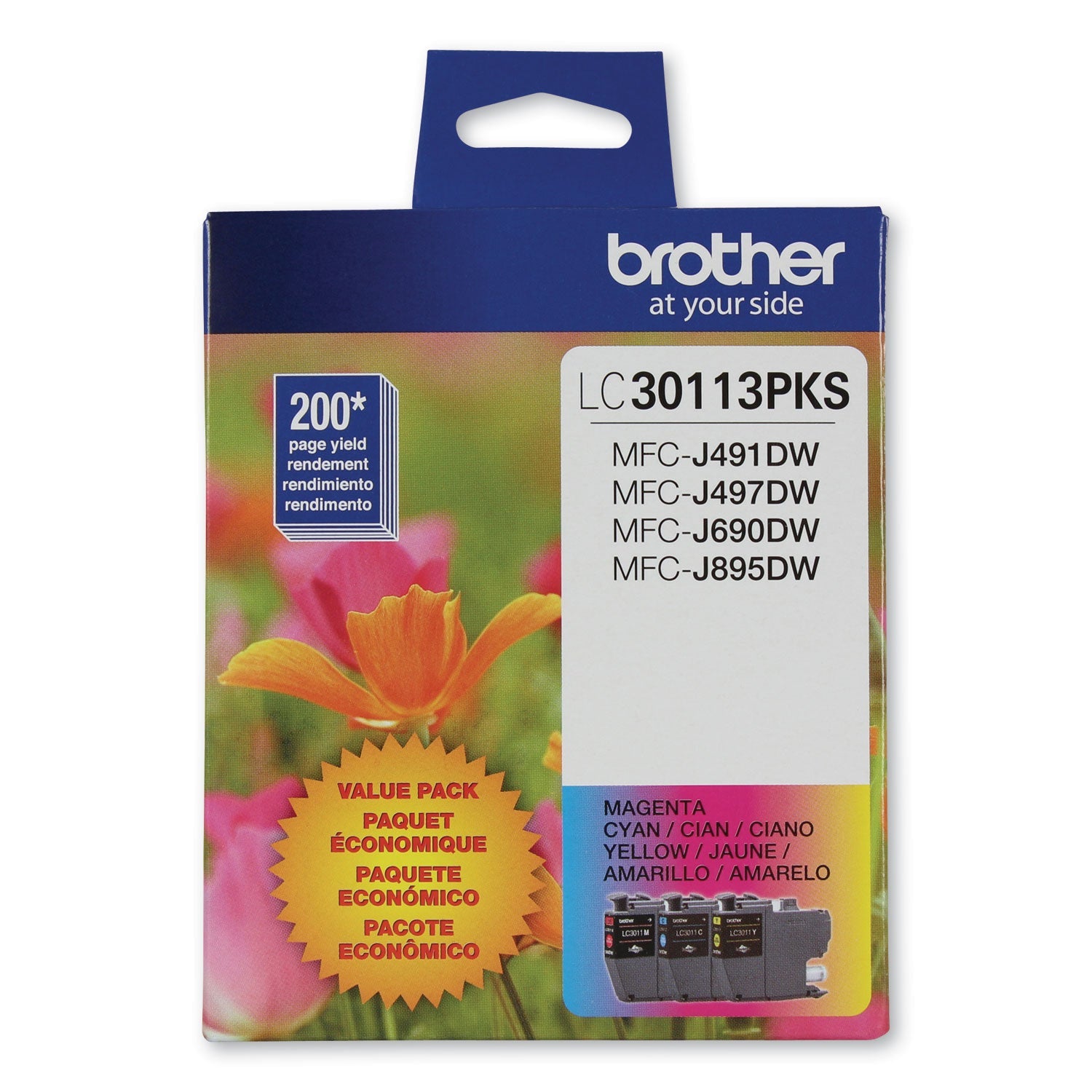 Brother Lc3011 Ink, 200 Page-Yield, Cyan/magenta/yellow