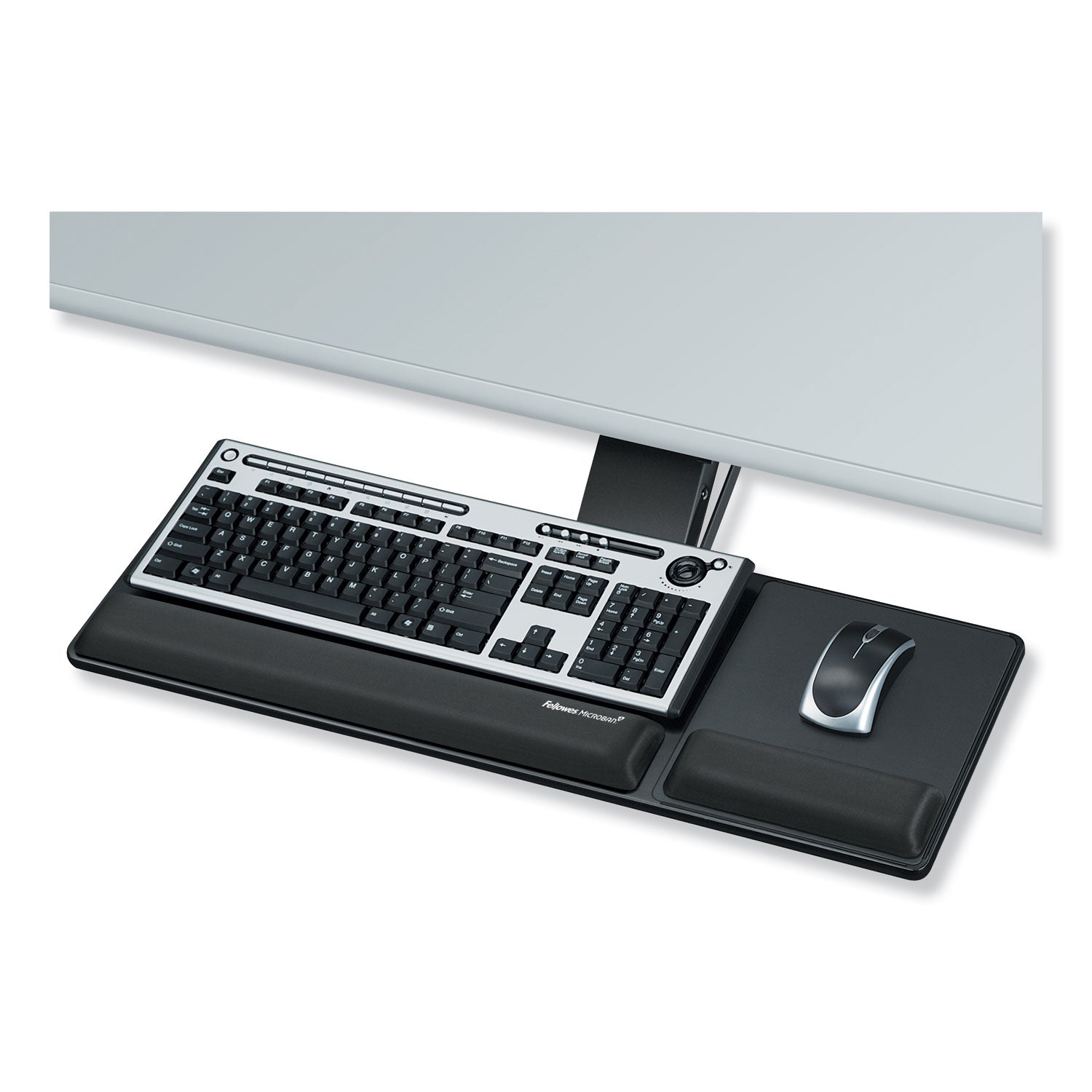 Compact Keyboard Tray | Adjustable with Gel Rest