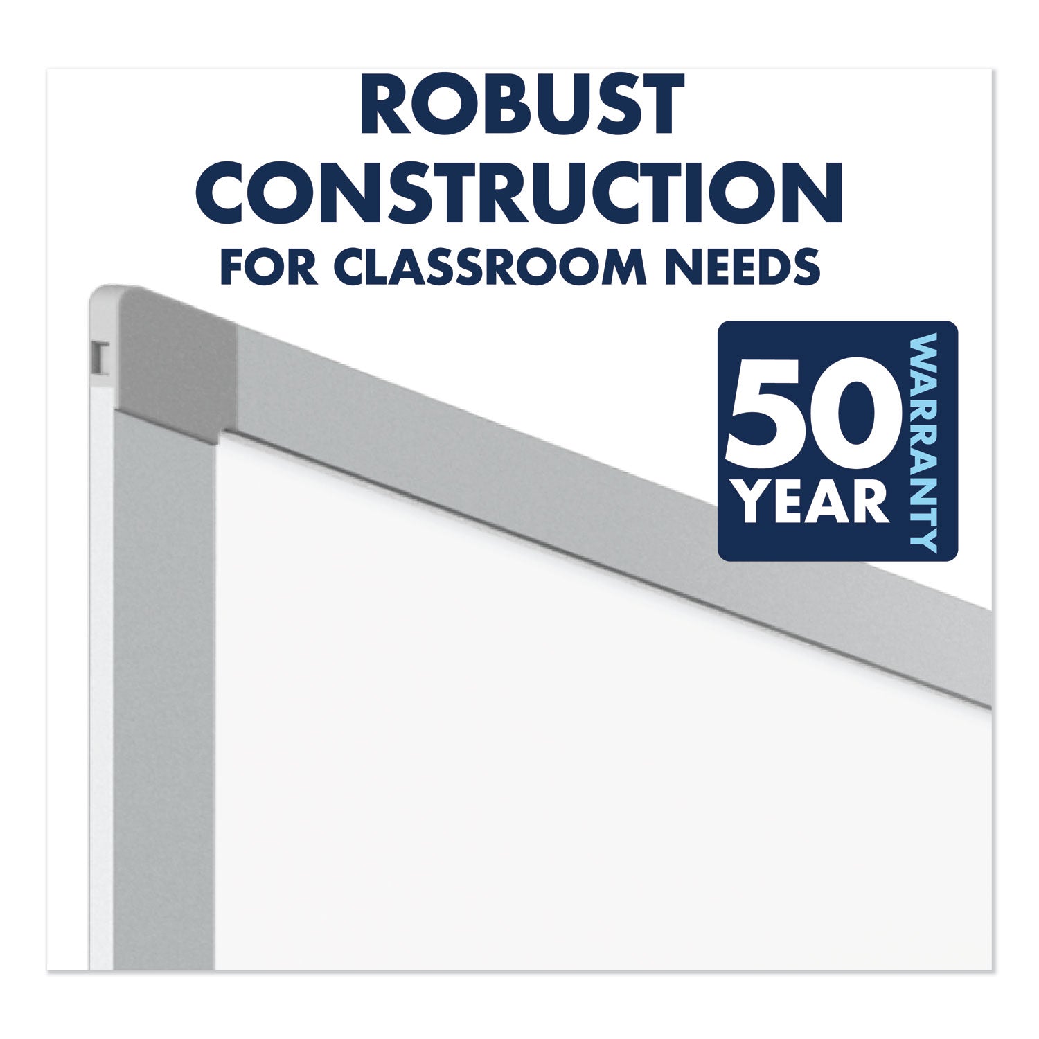 Quartet® Porcelain Magnetic Whiteboard, 72" x 48", White Surface, Satin Aluminum Frame