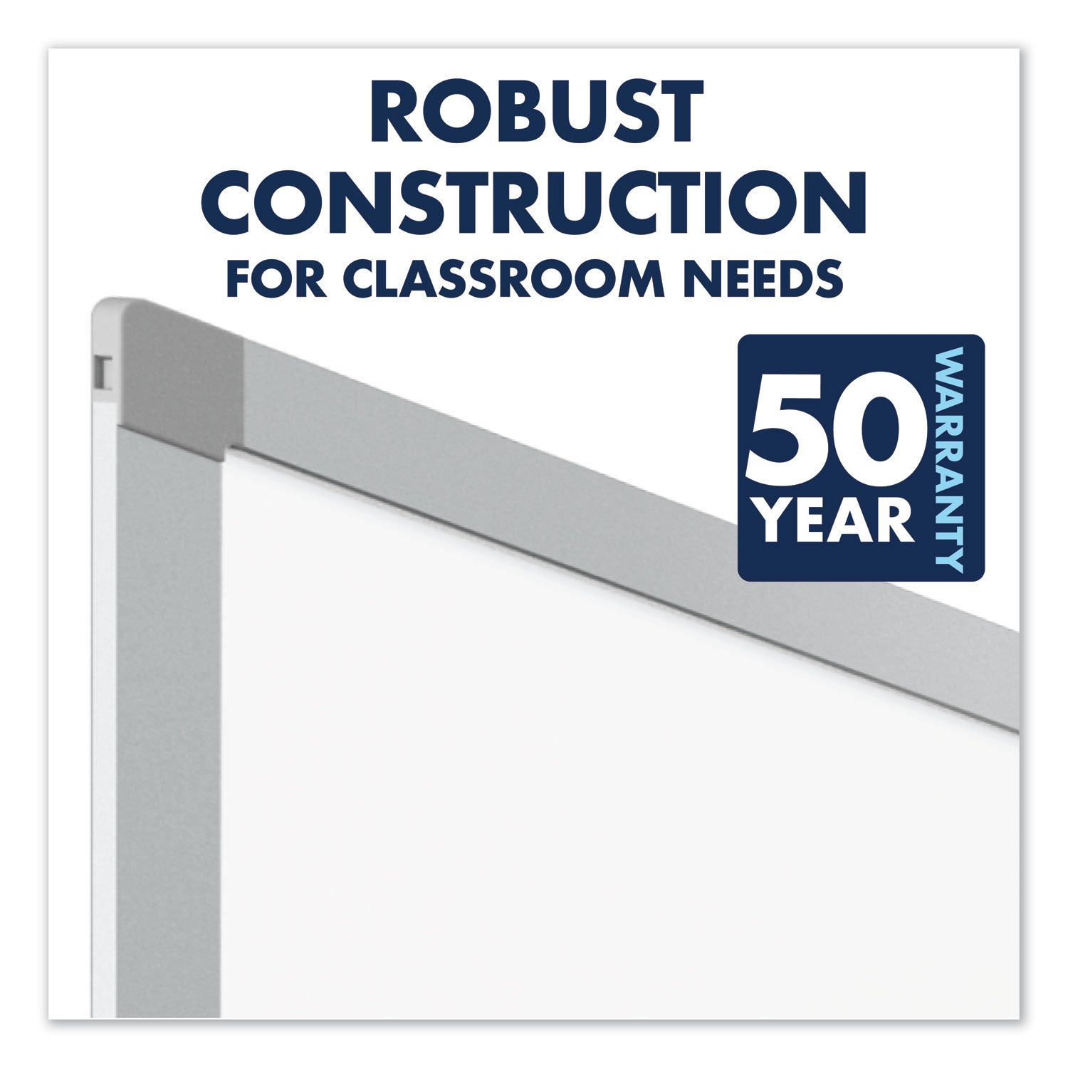 Quartet® Porcelain Magnetic Whiteboard, 96" x 48", White Surface, Satin Aluminum Frame