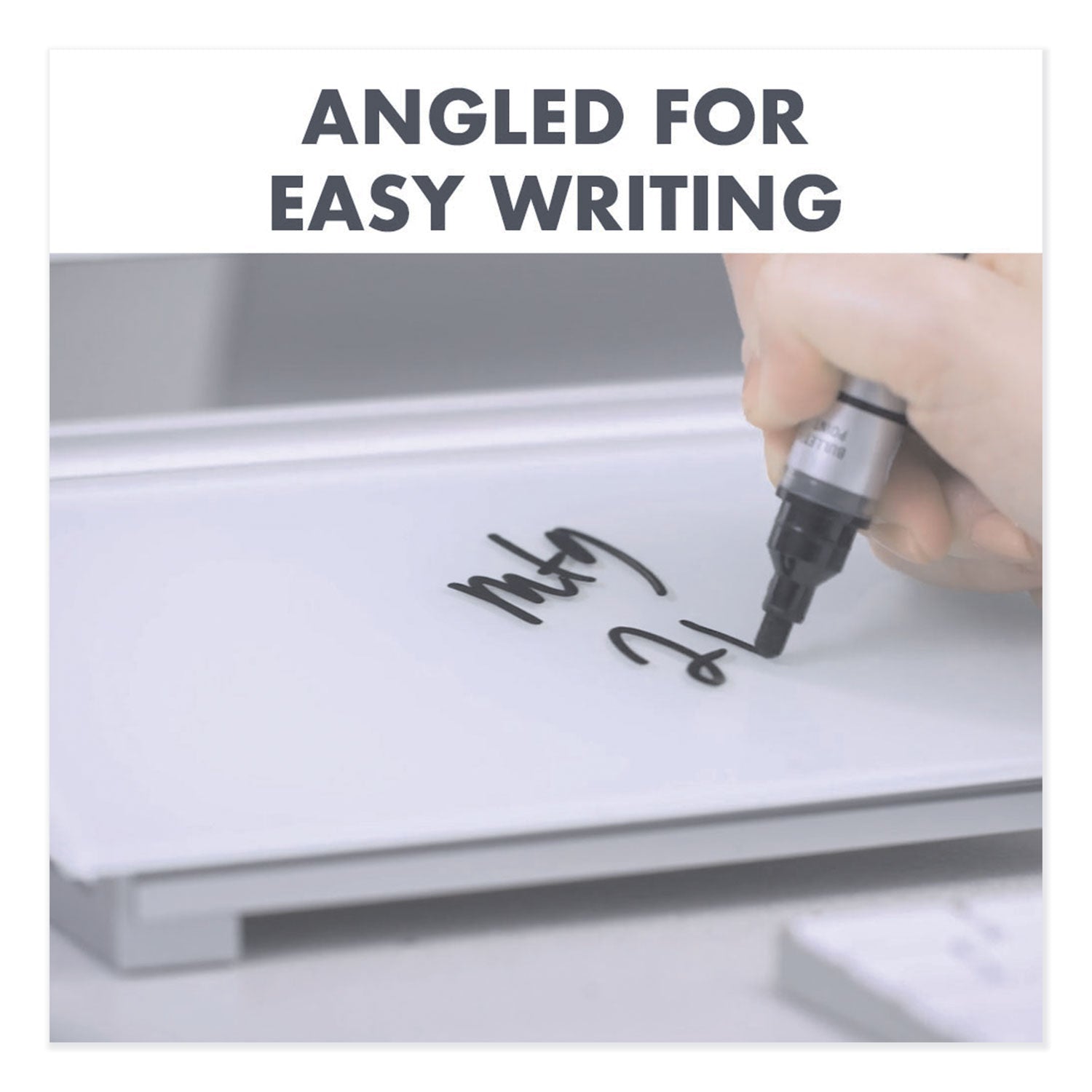 Quartet® Glass Dry Erase Desktop Computer Pad, 18" x 6", White Surface