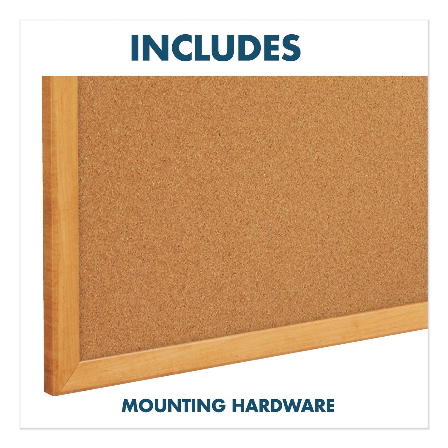 Quartet® Combination Board, 36" x 24", Brown/White Surface, Oak Finished Fiberboard (MDF) Frame