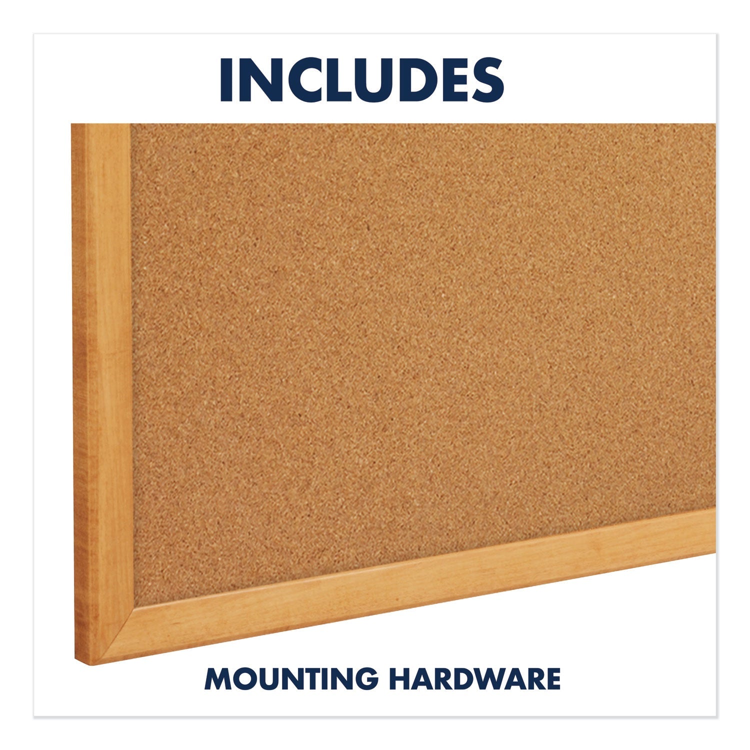 Quartet® Classic Series Cork Bulletin Board, 96" x 48", Tan Surface, Oak Finished Fiberboard (MDF) Frame