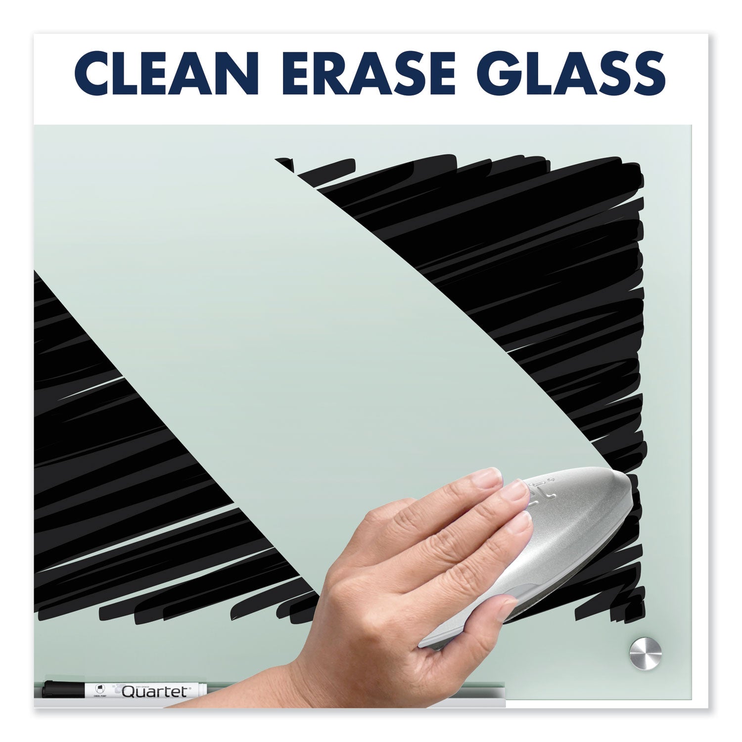 Quartet® Infinity Glass Marker Board, 72" x 48", Frost Surface