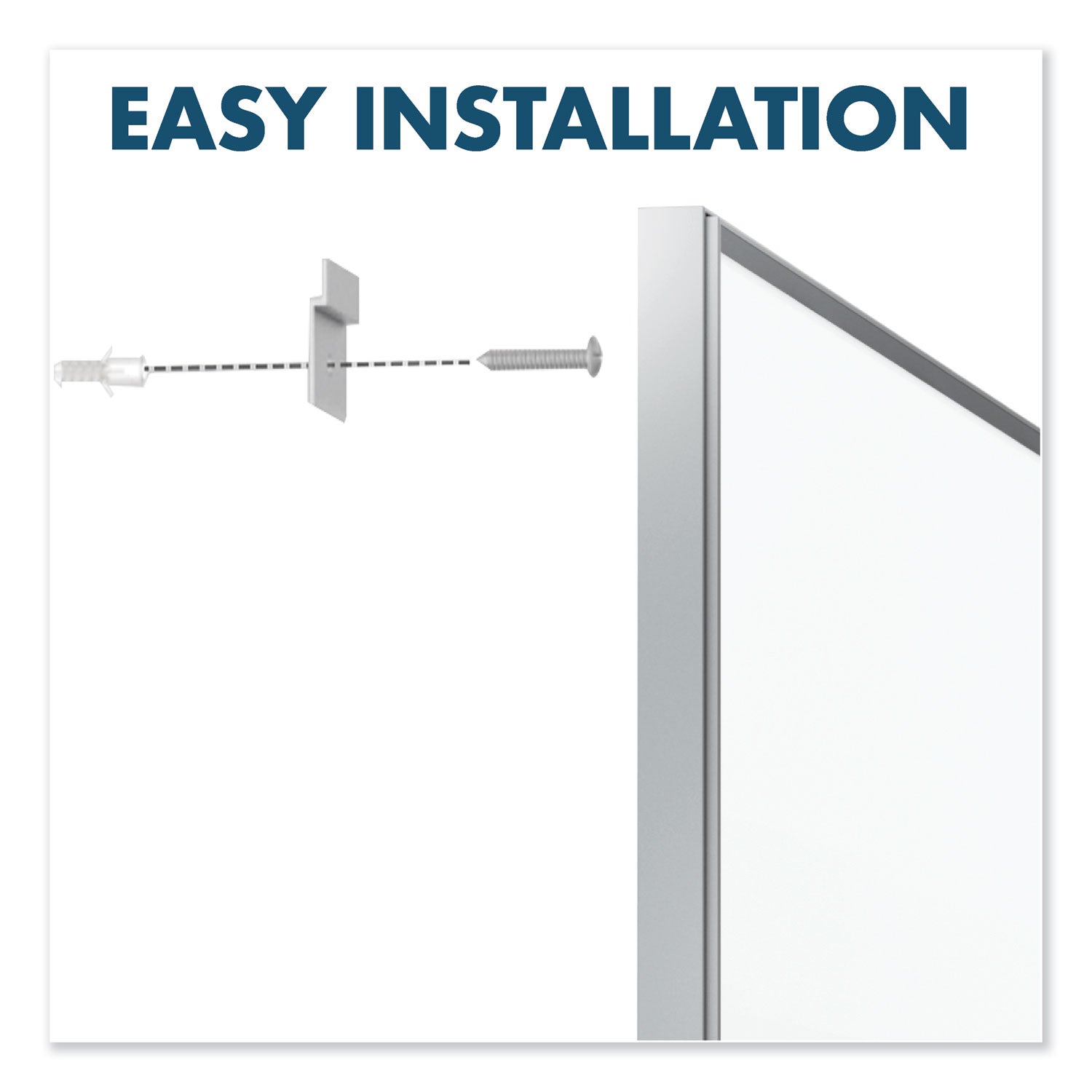 Quartet® Fusion Nano-Clean Magnetic Whiteboard, 72" x 48", White Surface, Satin Aluminum Frame