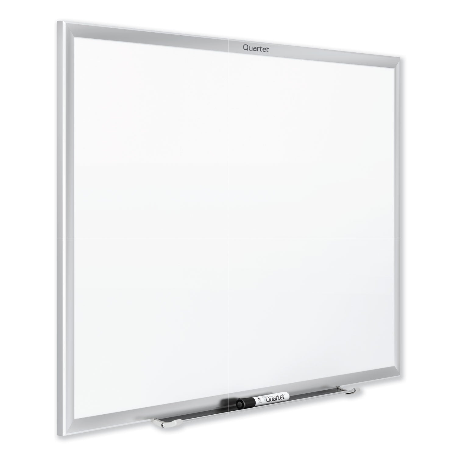 Quartet® Classic Series Nano-Clean Dry Erase Board, 60" x 36", White Surface, Satin Aluminum Frame
