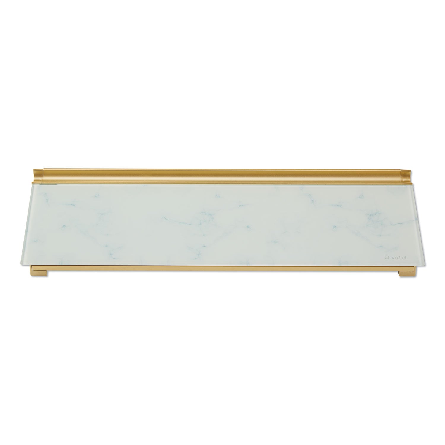Quartet® Glass Dry Erase Desktop Computer Pad, 18" x 6", Marble Surface