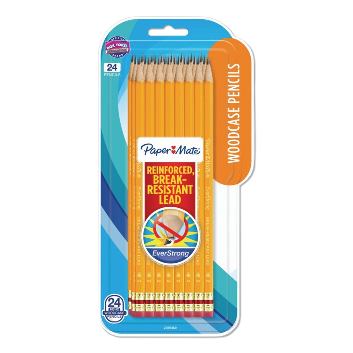 Paper Mate® Everstrong #2 Pencils, Hb (#2), Black Lead, Yellow Barrel, 24/pack