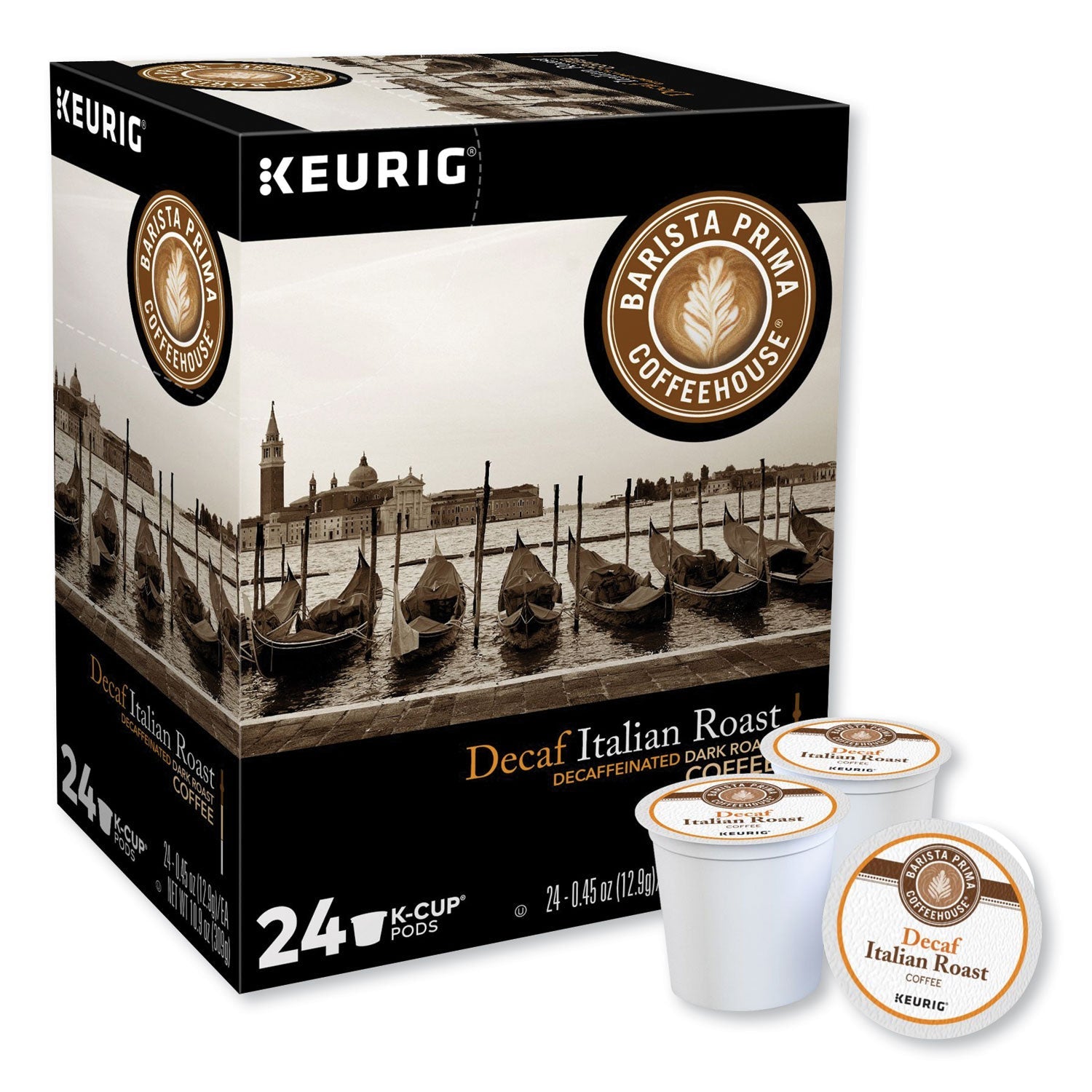 Barista Prima Coffeehouse® Decaf Italian Roast Coffee K-Cups, 24/box